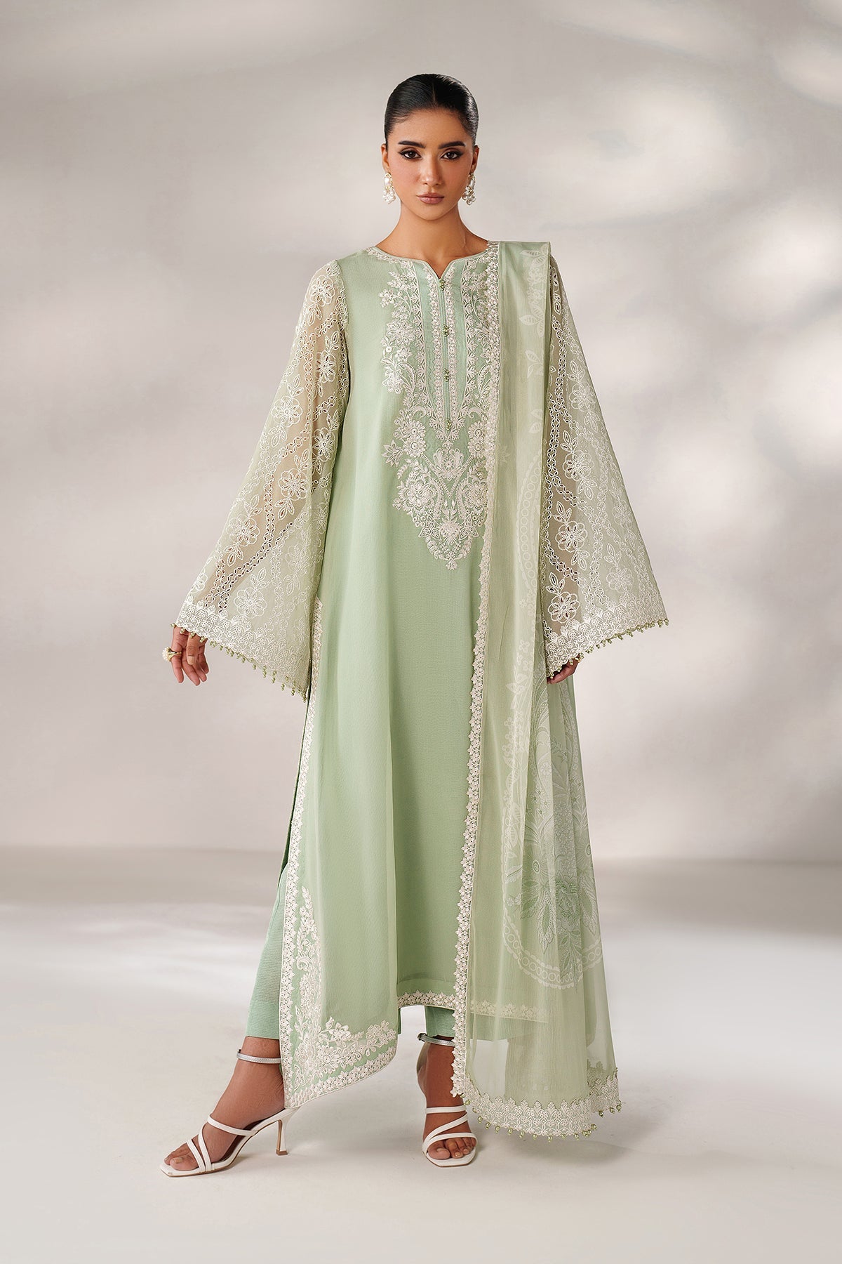 EMBROIDERED CHIFFON PR-1248