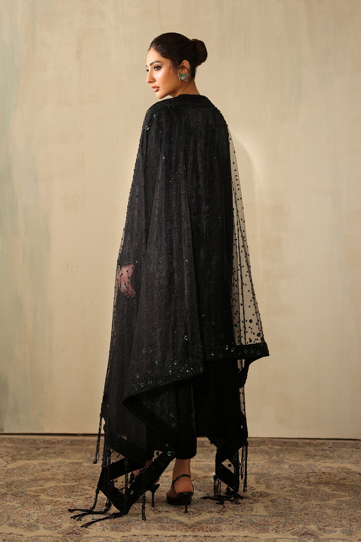 EMBROIDERED VELVET PR-1222