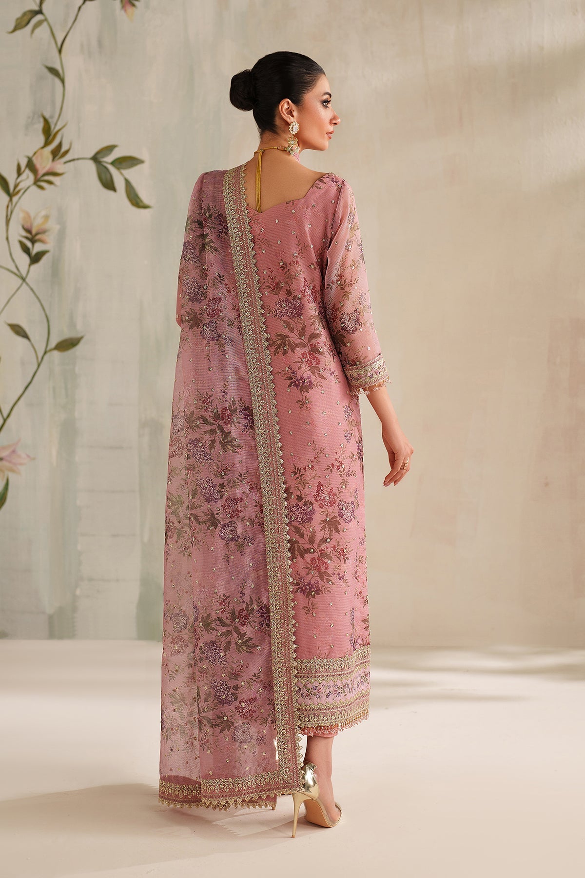 EMBROIDERED COTTON NET UF-4374