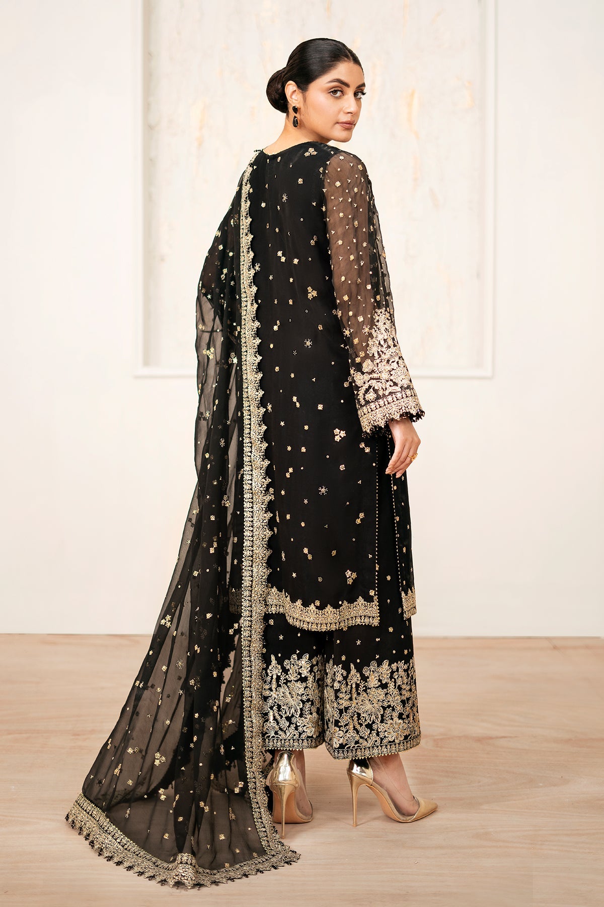 EMBROIDERED CHIFFON SF-4038