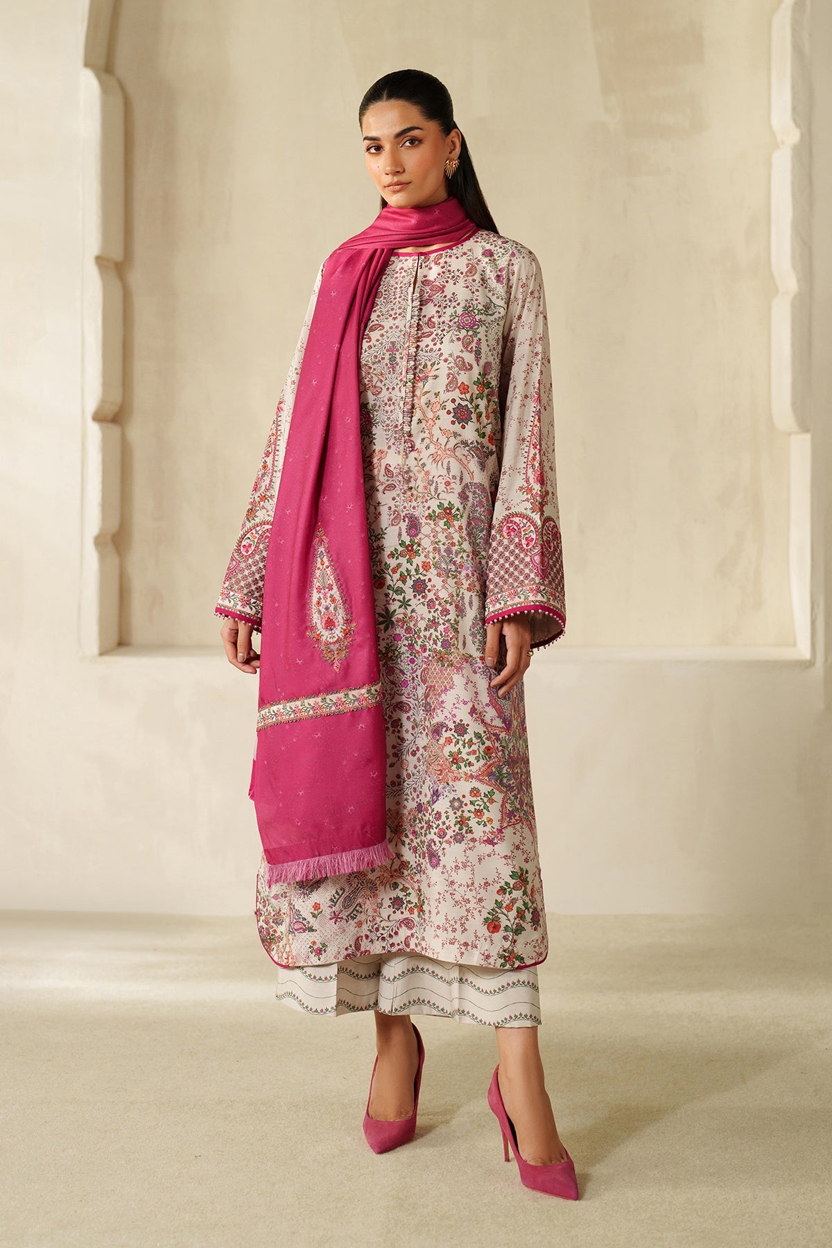 EMBROIDERED KHADDAR UF-4336