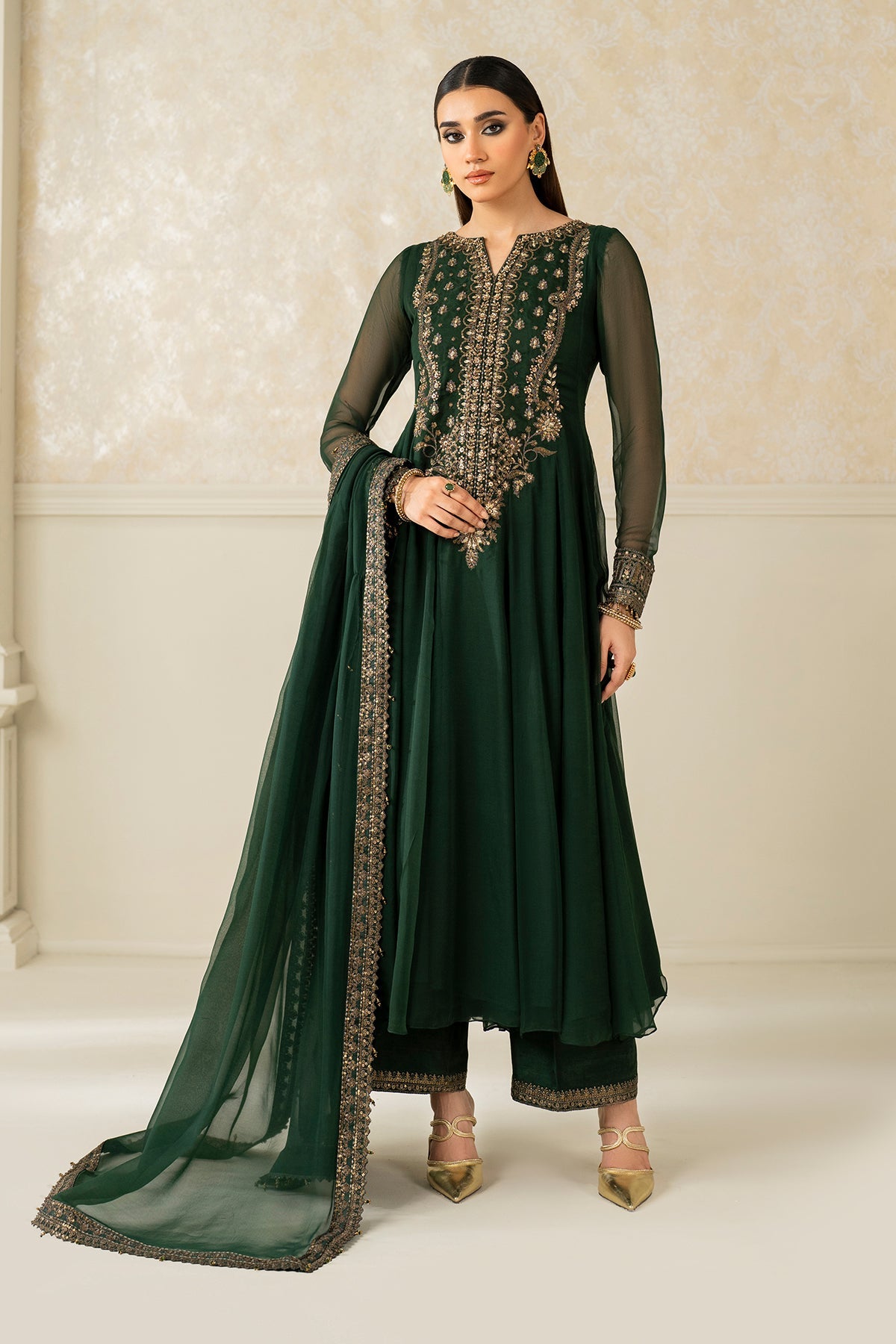 EMBROIDERED CHIFFON PR-1140