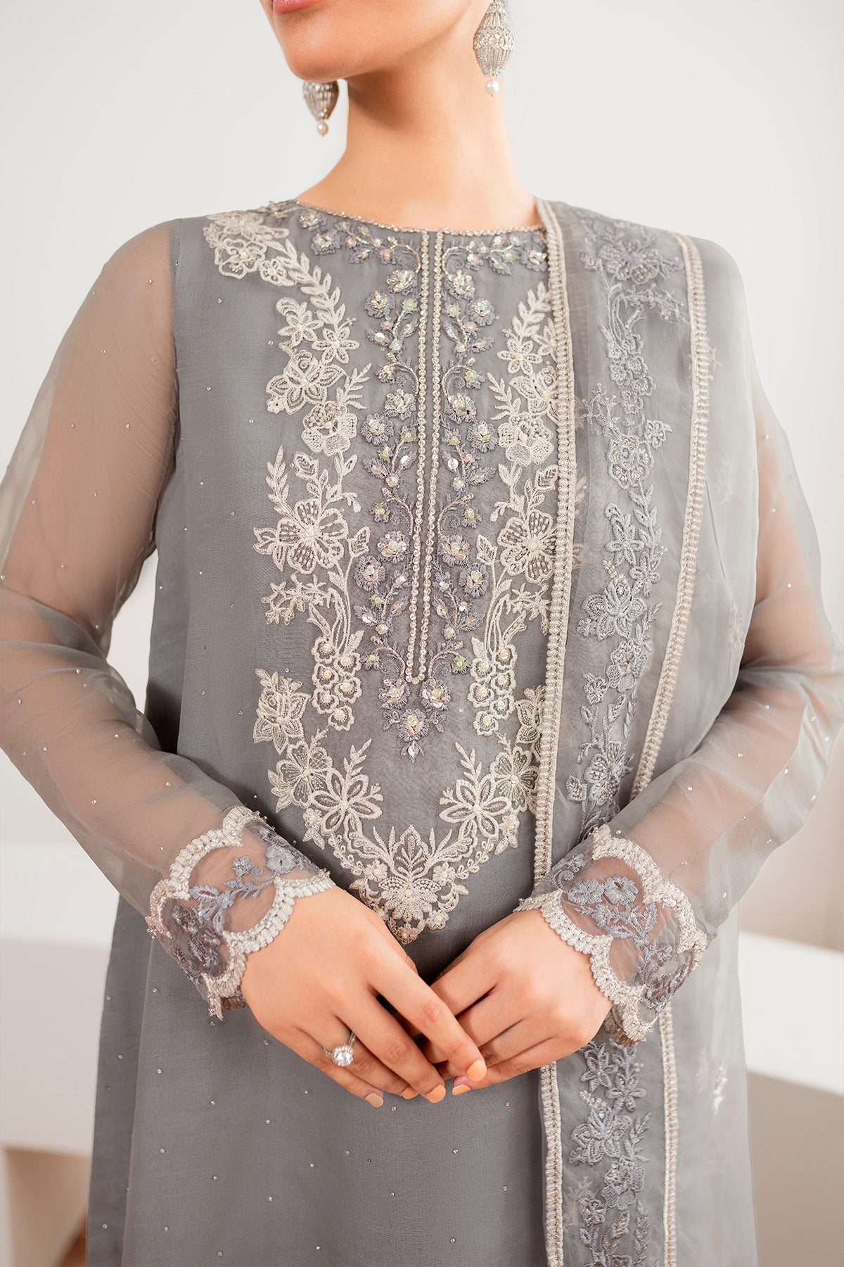 EMBROIDERED CHIFFON PR-991
