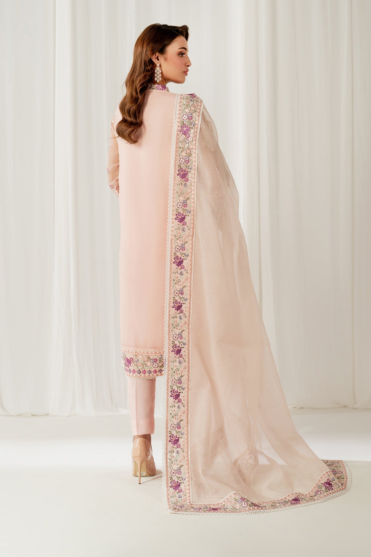 EMBROIDERED CHIFFON UF-4052