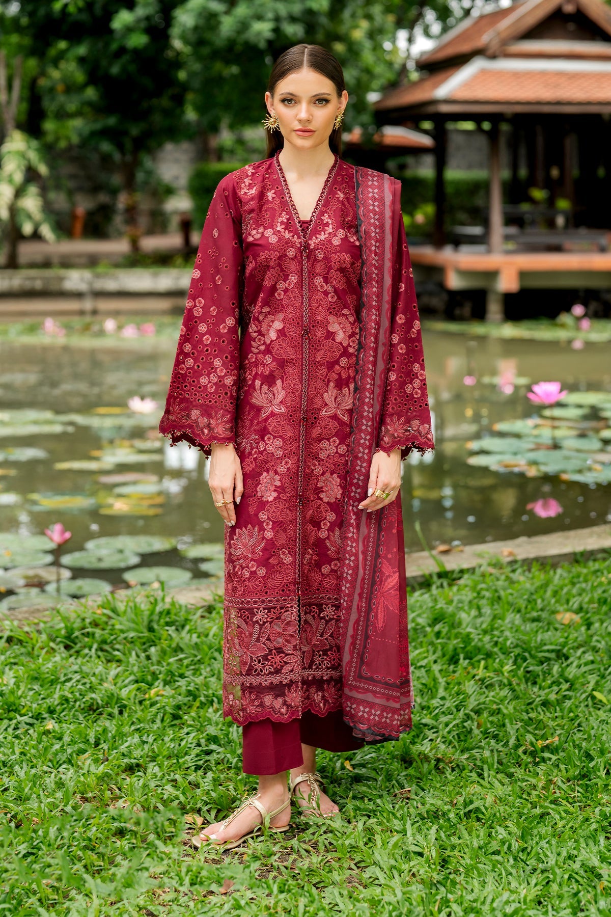EMBROIDERED LAWN SF-4271