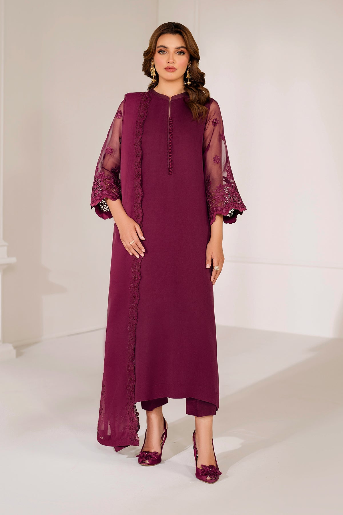 EMBROIDERED CHIFFON DUPATTA 71