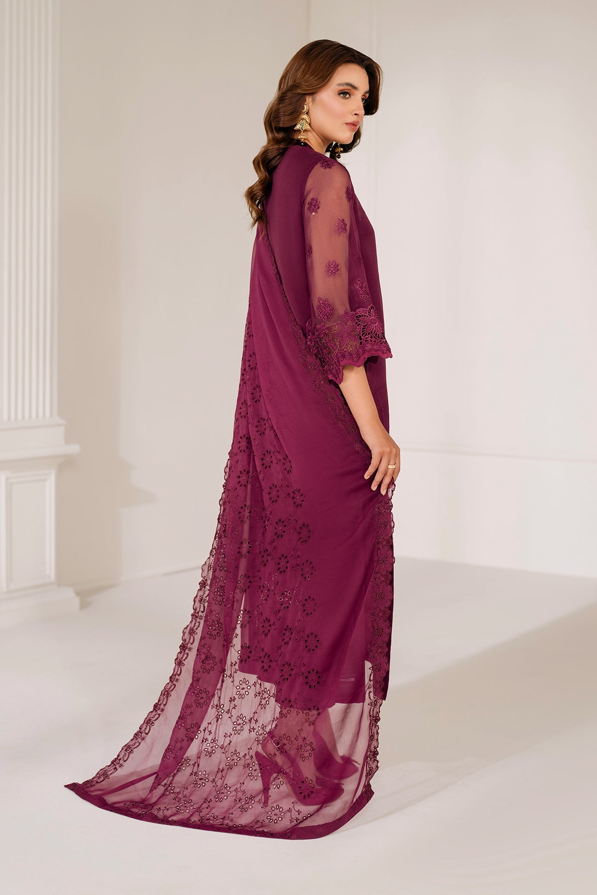 EMBROIDERED CHIFFON DUPATTA 71