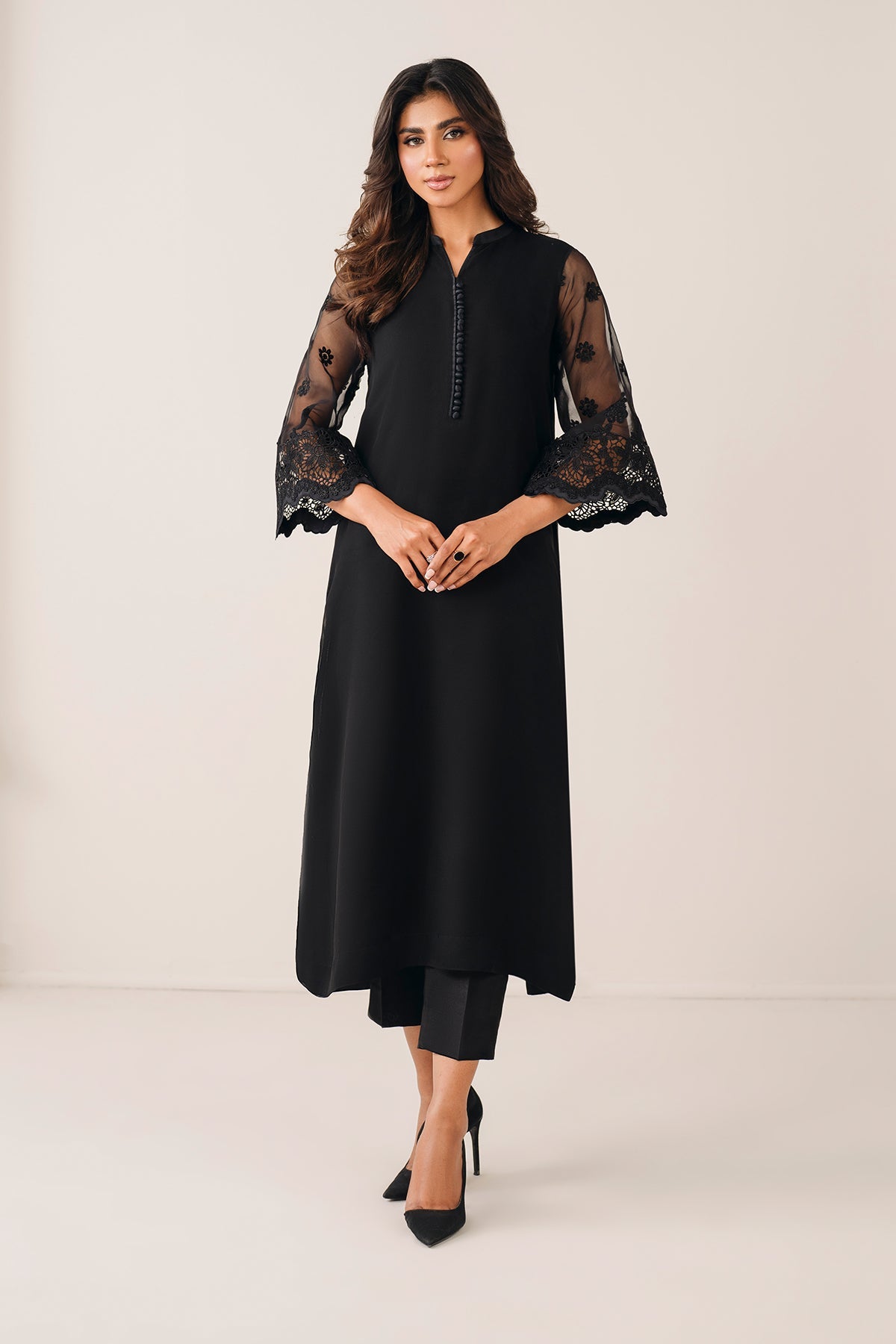 EMBROIDERED CHIFFON PR-1129