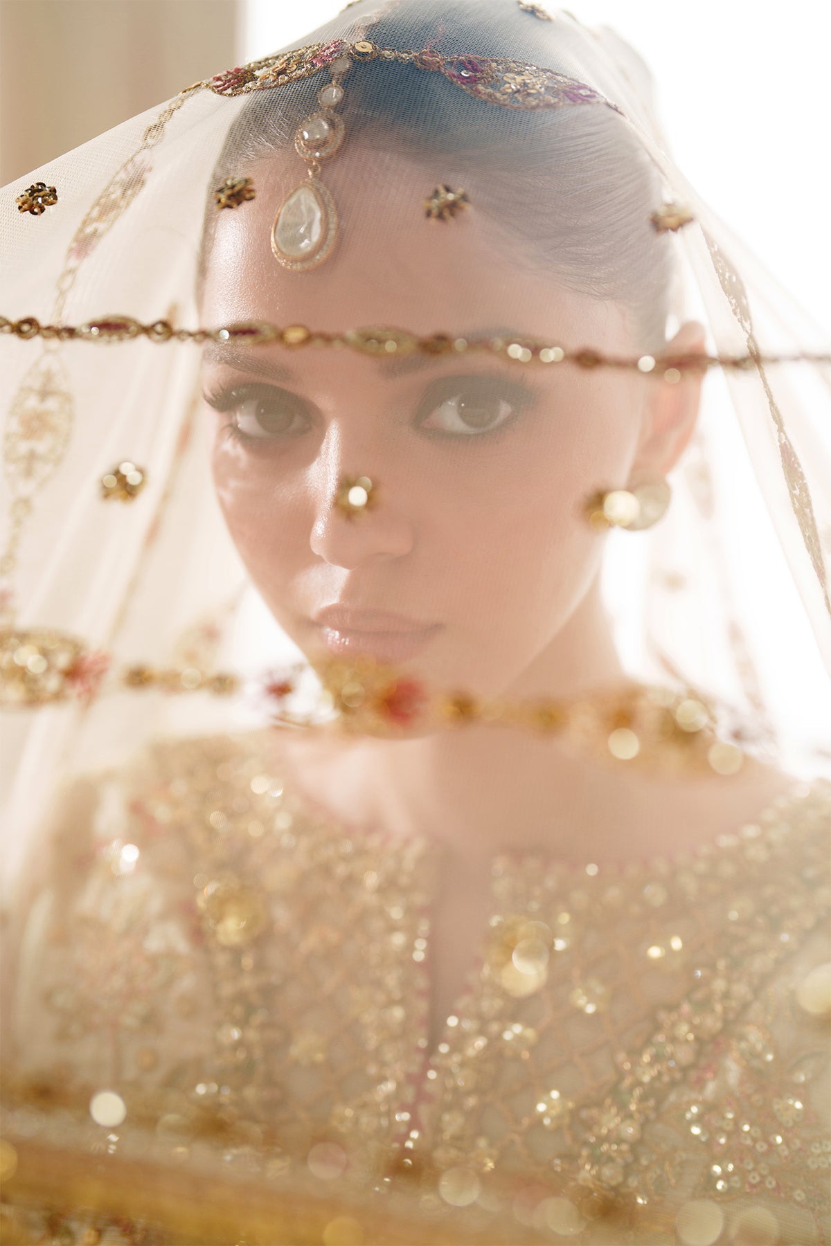 EMBROIDERED NET CH14-02 UNSTITCHED