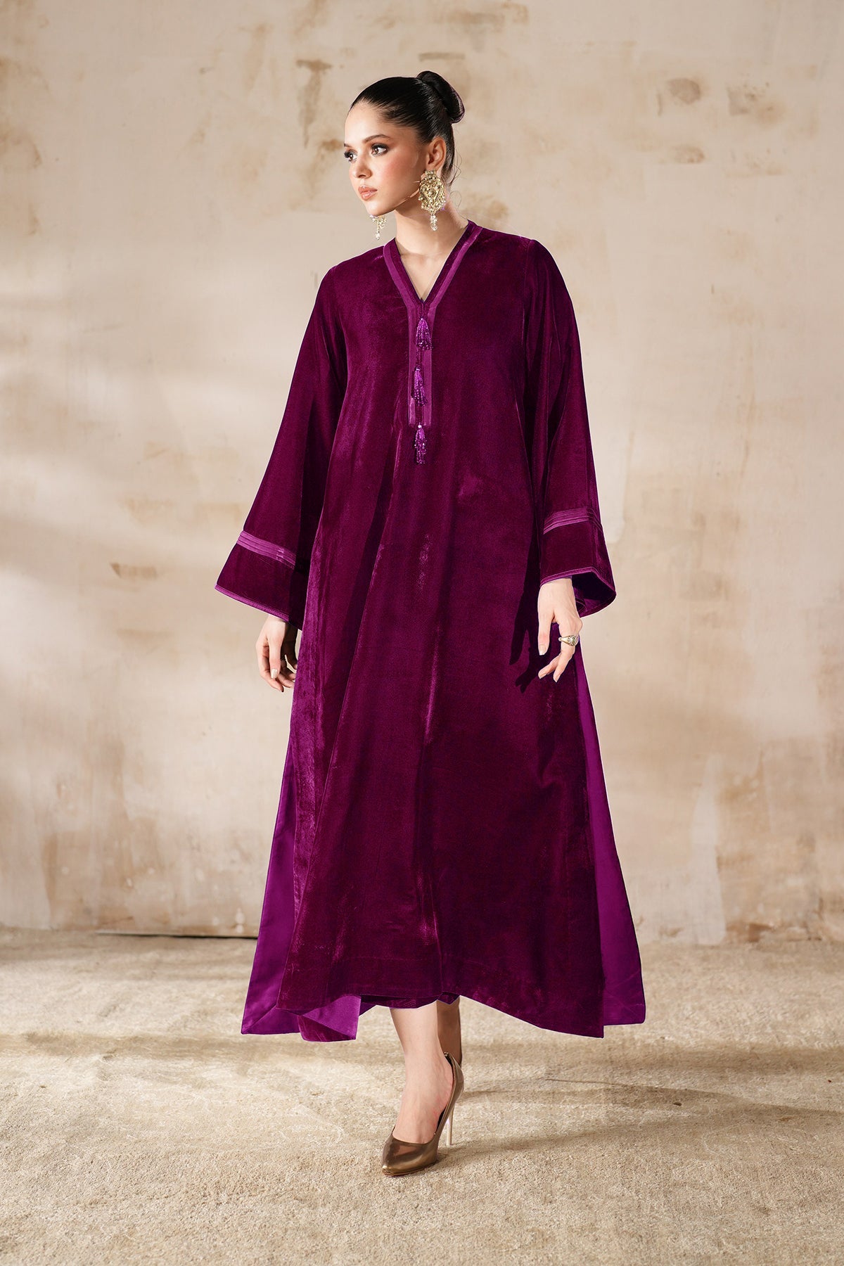 SOLID VELVET SUIT EN-1230