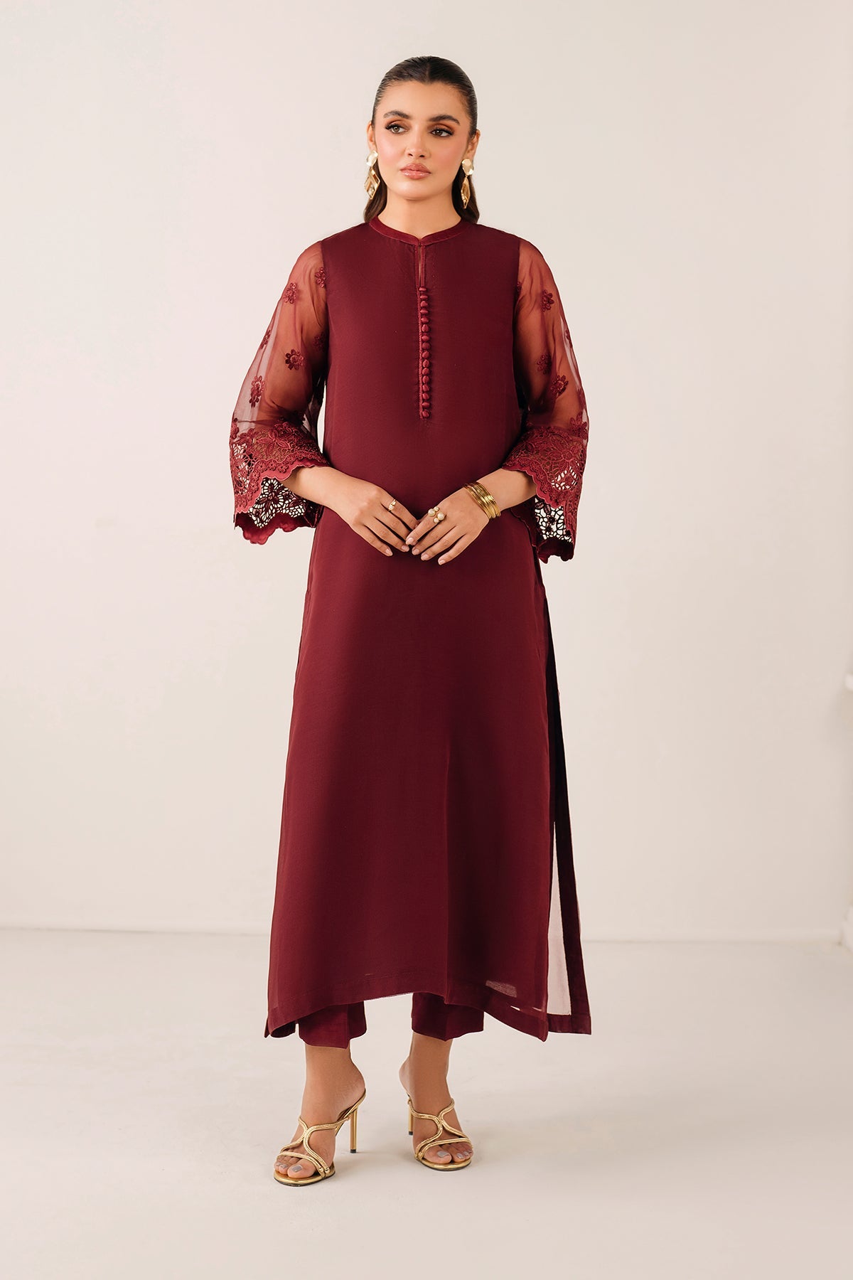 EMBROIDERED CHIFFON PR-1133