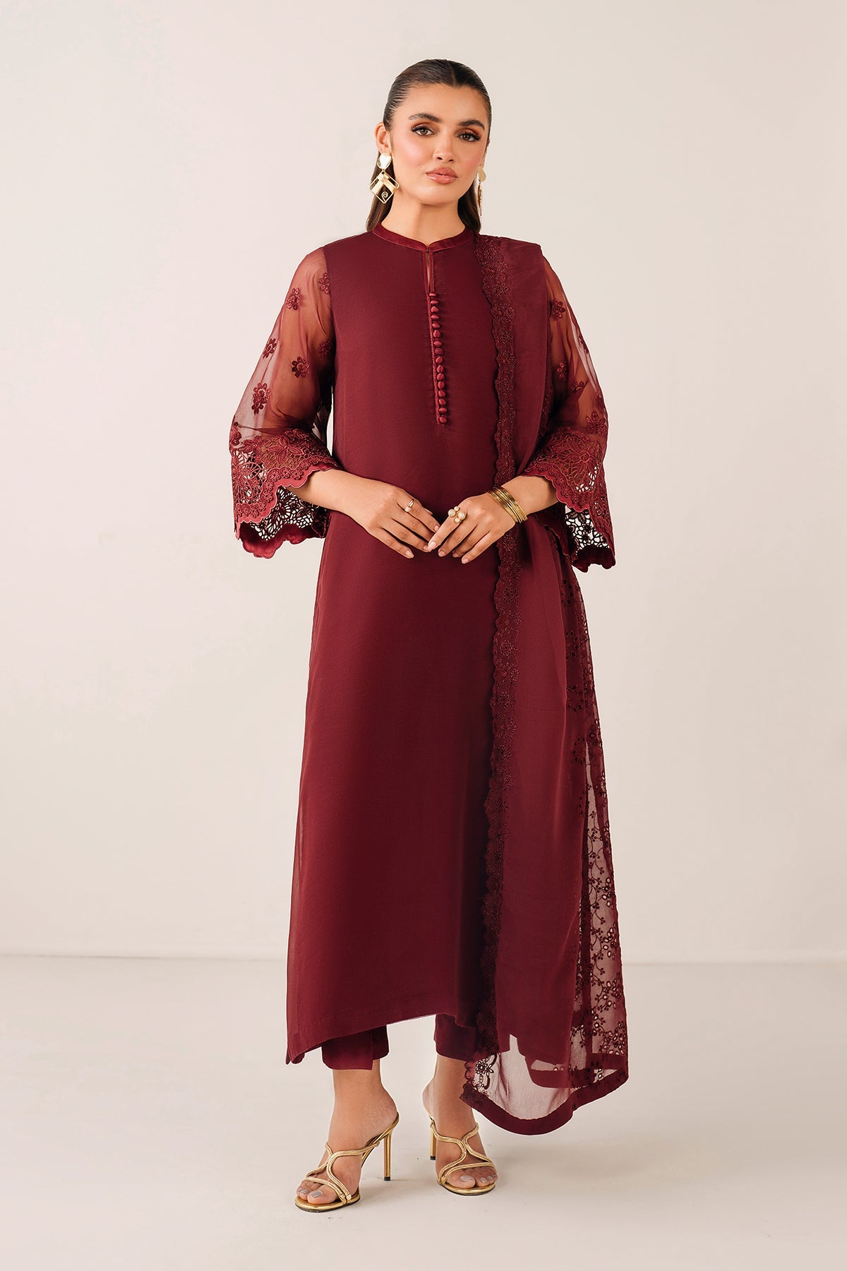 EMBROIDERED CHIFFON DUPATTA 76