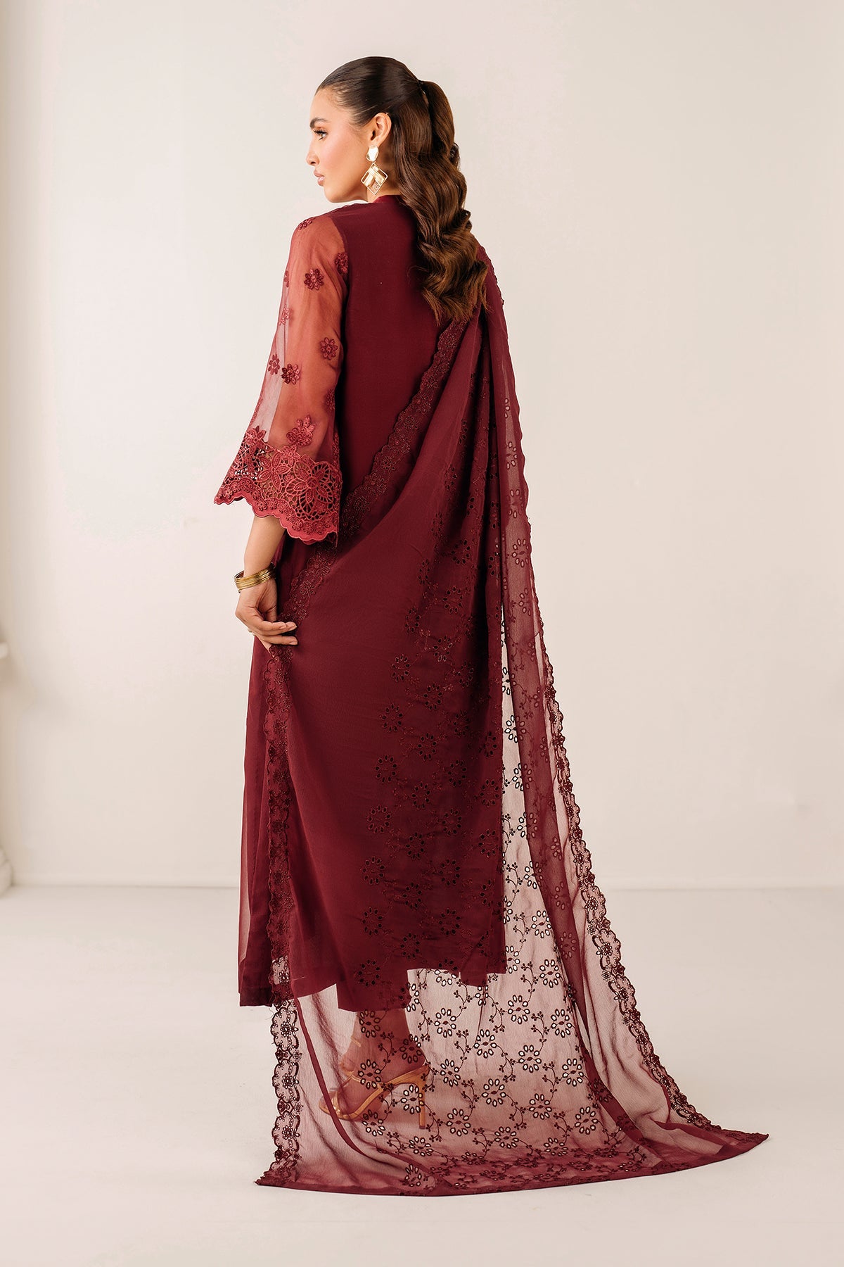 EMBROIDERED CHIFFON DUPATTA 76