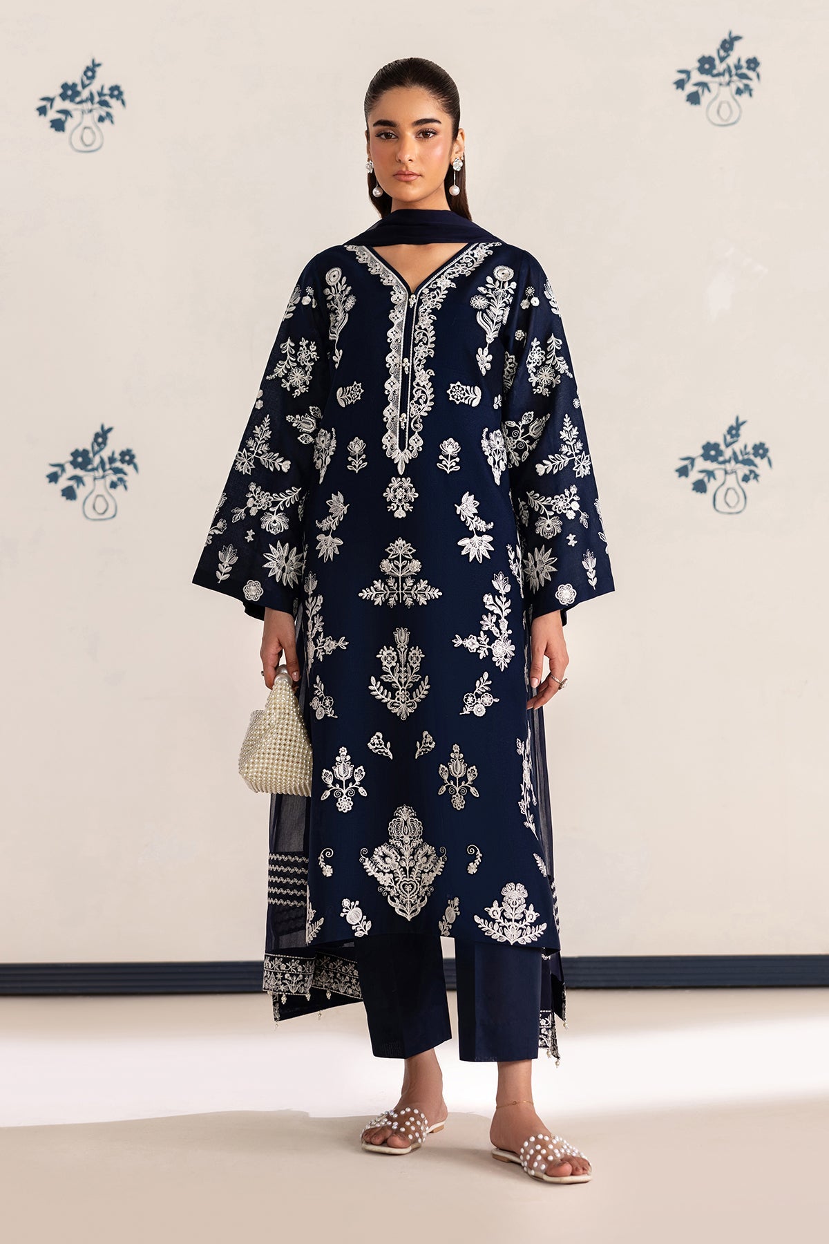 EMBROIDERED LAWN UF-4464