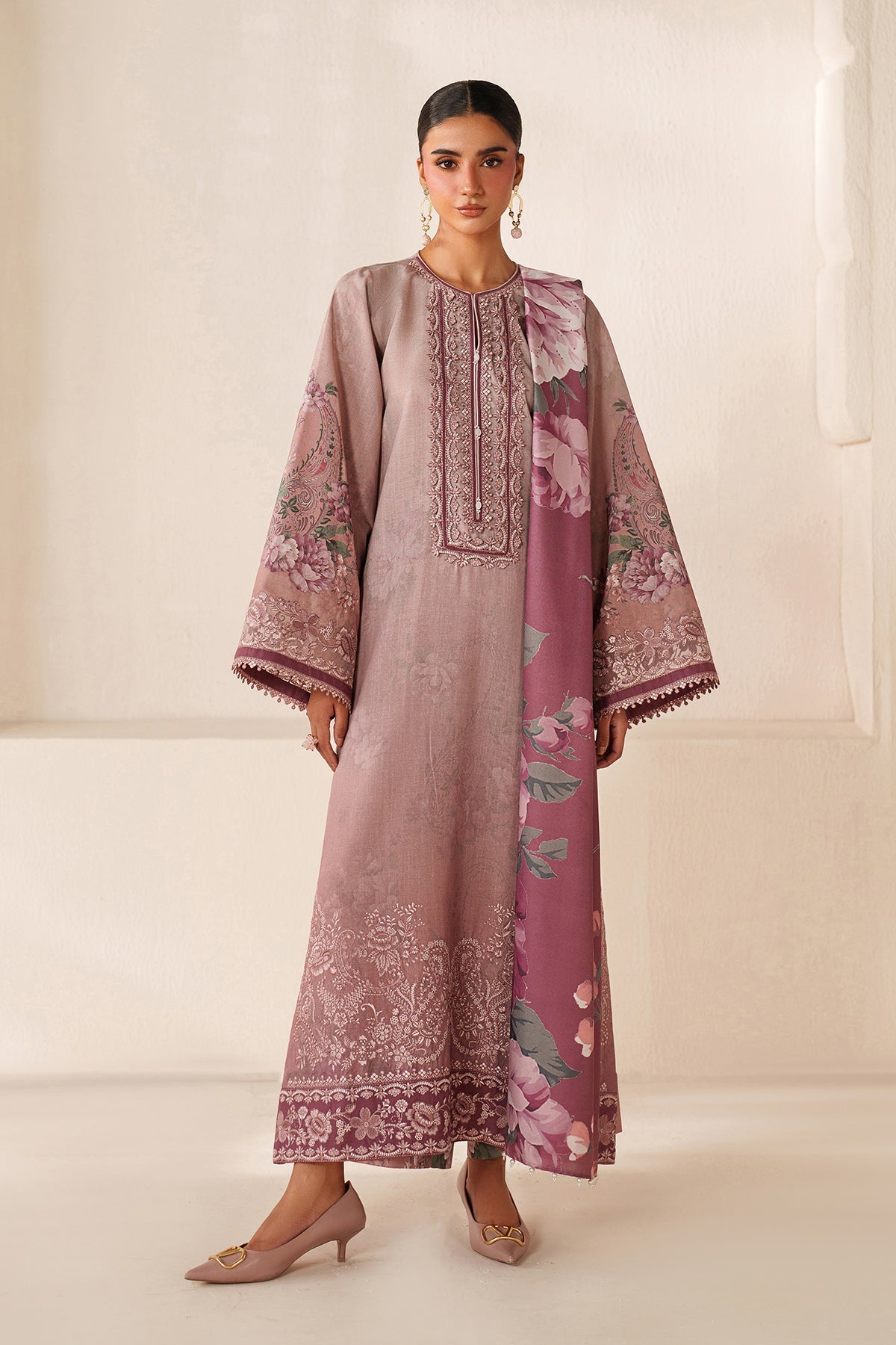 EMBROIDERED KHADDAR UF-4360