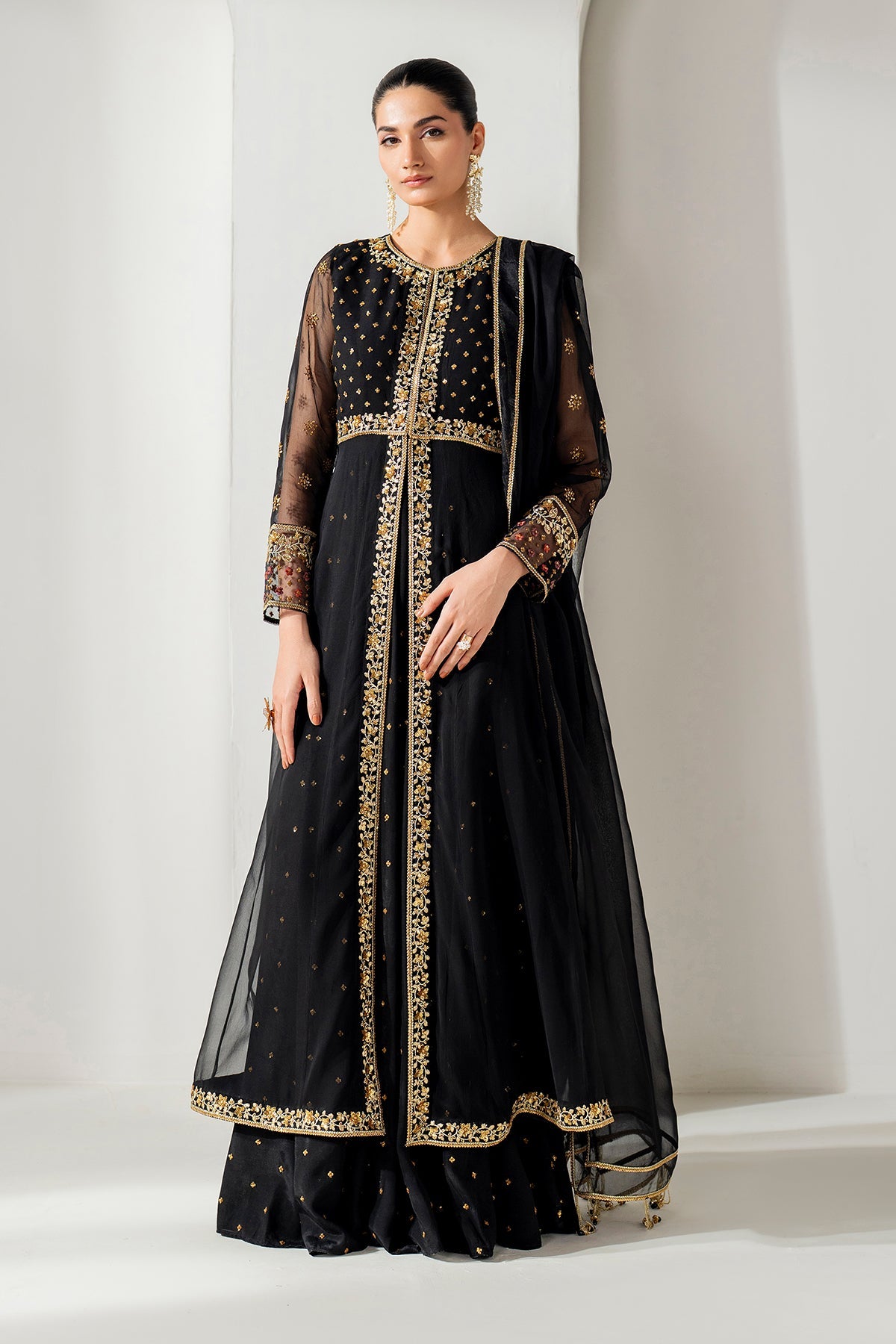 EMBROIDERED CHIFFON PR-1164