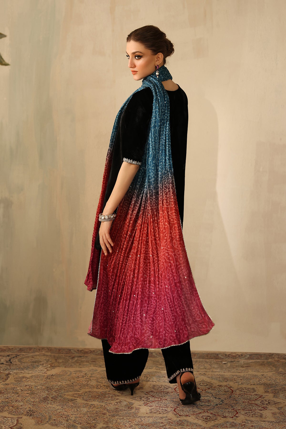 EMBROIDERED VELVET PR-1224