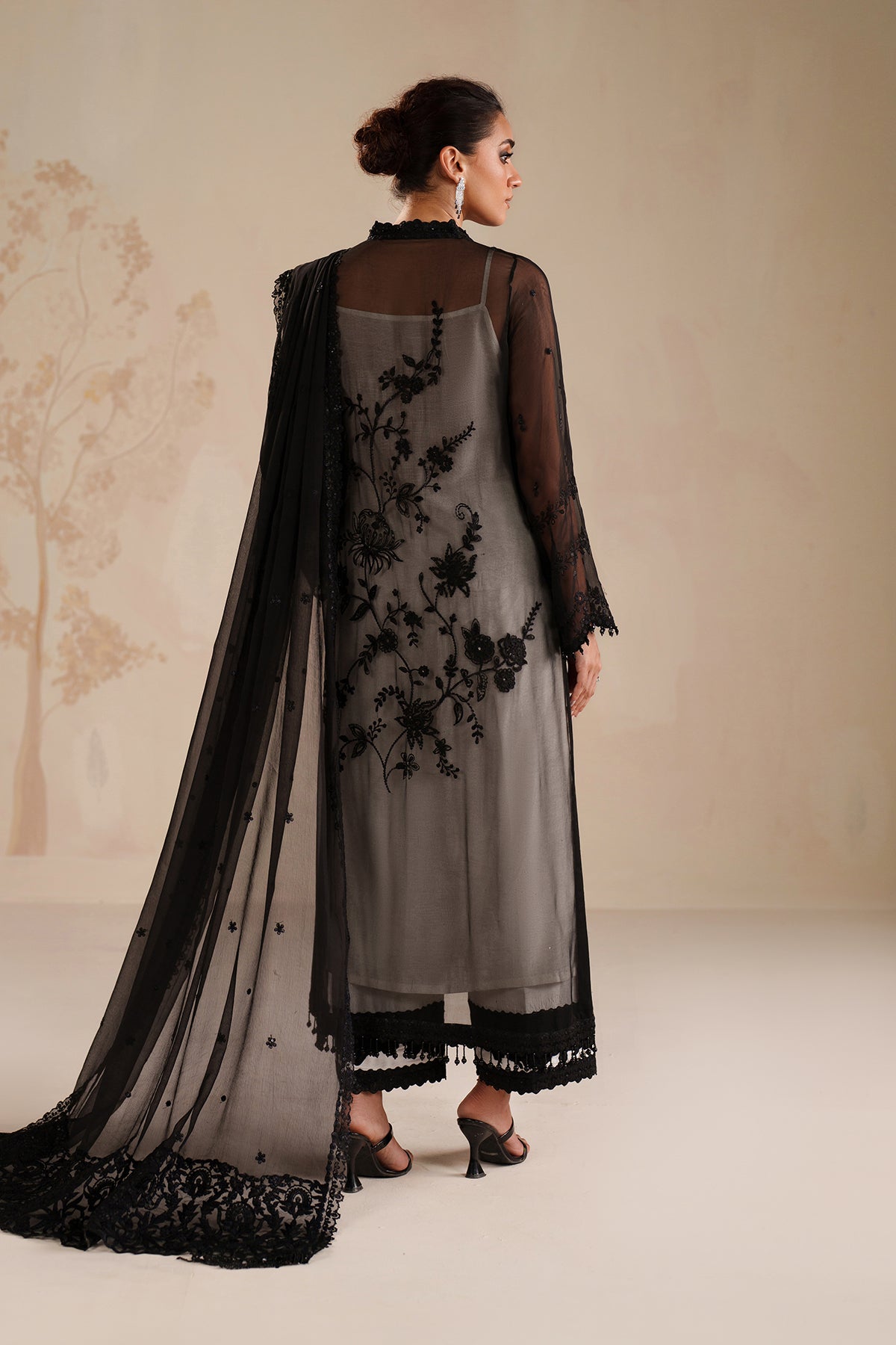 EMBROIDERED CHIFFON UF-4365
