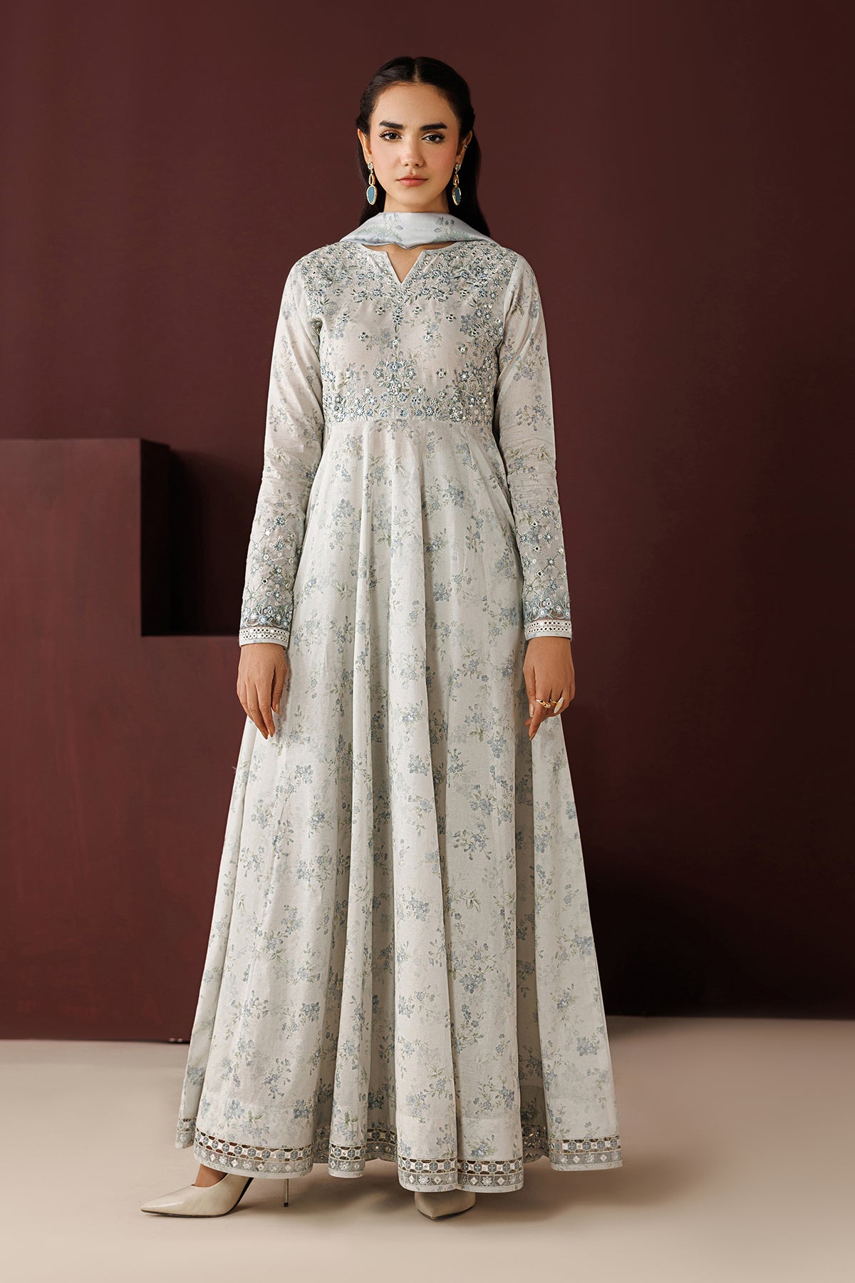 EMBROIDERED PRINTED LAWN PR-1259