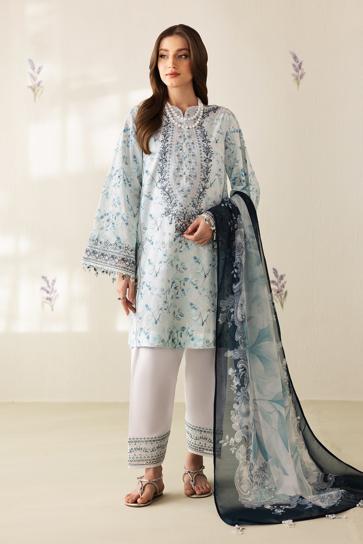 EMBROIDERED LAWN SF-4422