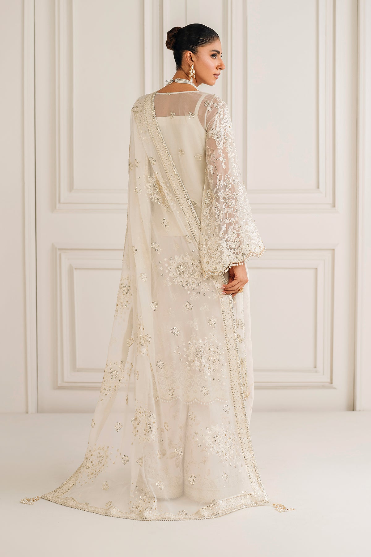 EMBROIDERED CHIFFON UF-4157