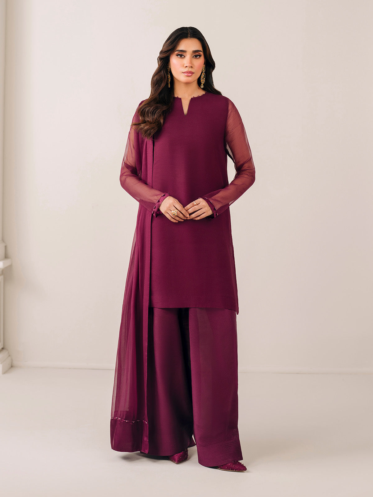 PLAIN CHIFFON DUPATTA 58