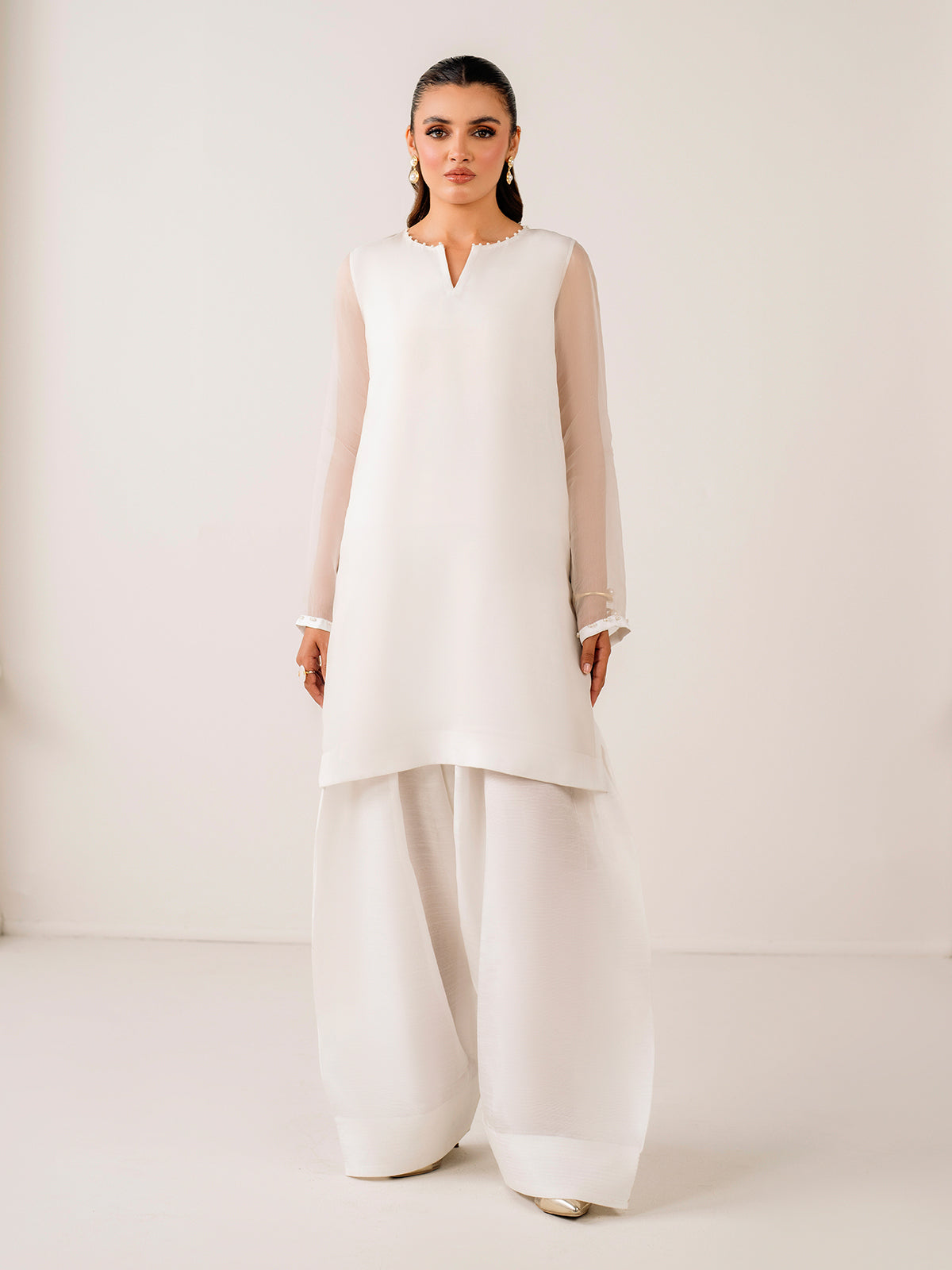 PLAIN CHIFFON SHIRT PR-1117