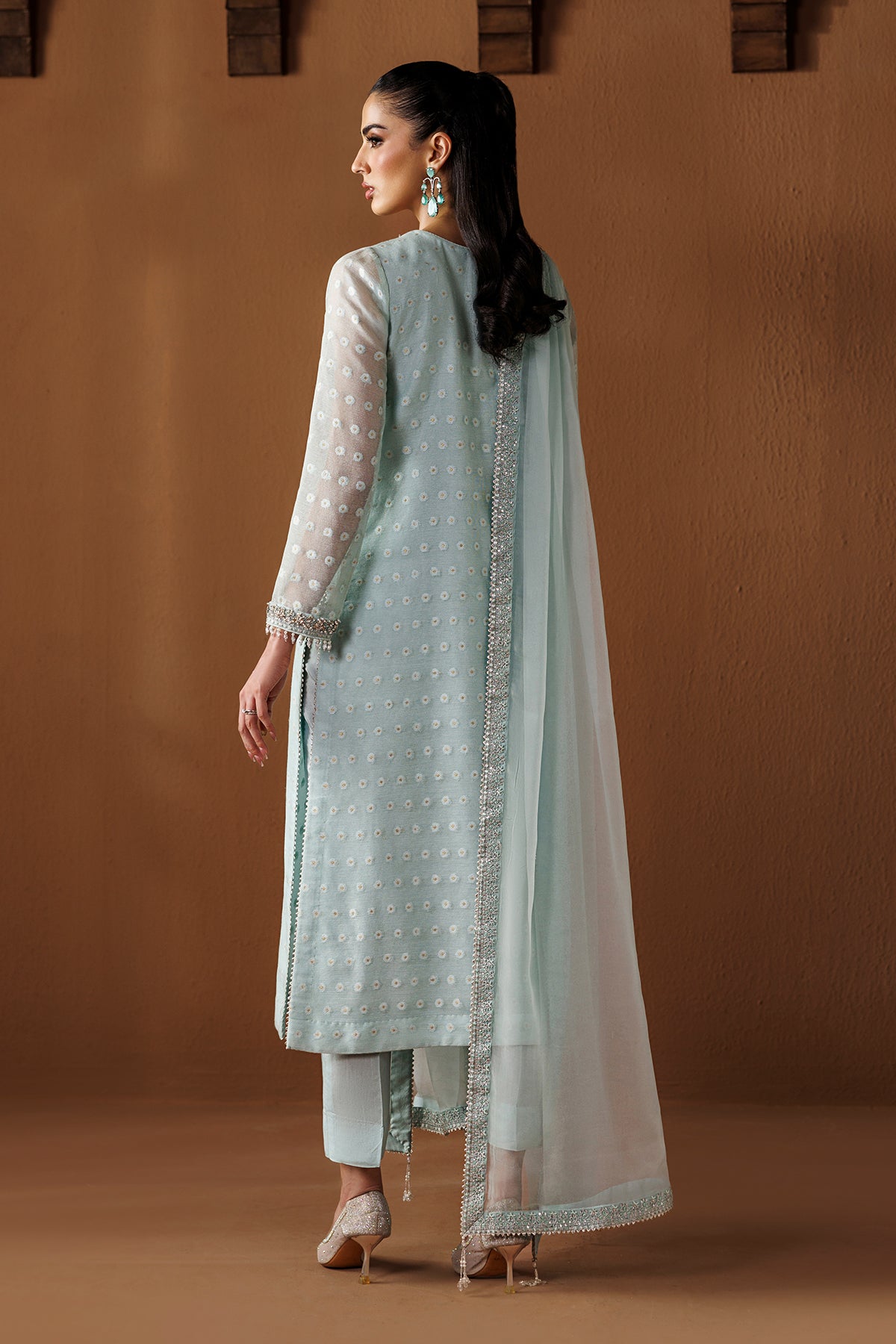 EMBROIDERED COTTON NET PR-1285