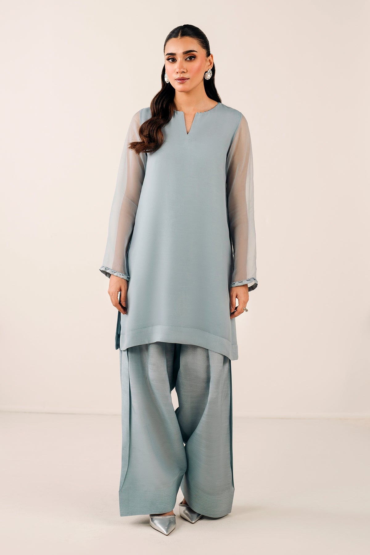 PLAIN CHIFFON SHIRT PR-1118