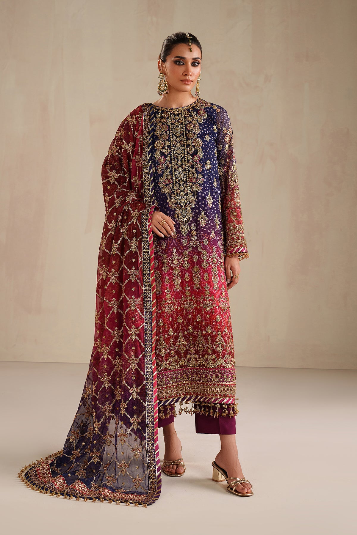 EMBROIDERED CHIFFON UF-4369