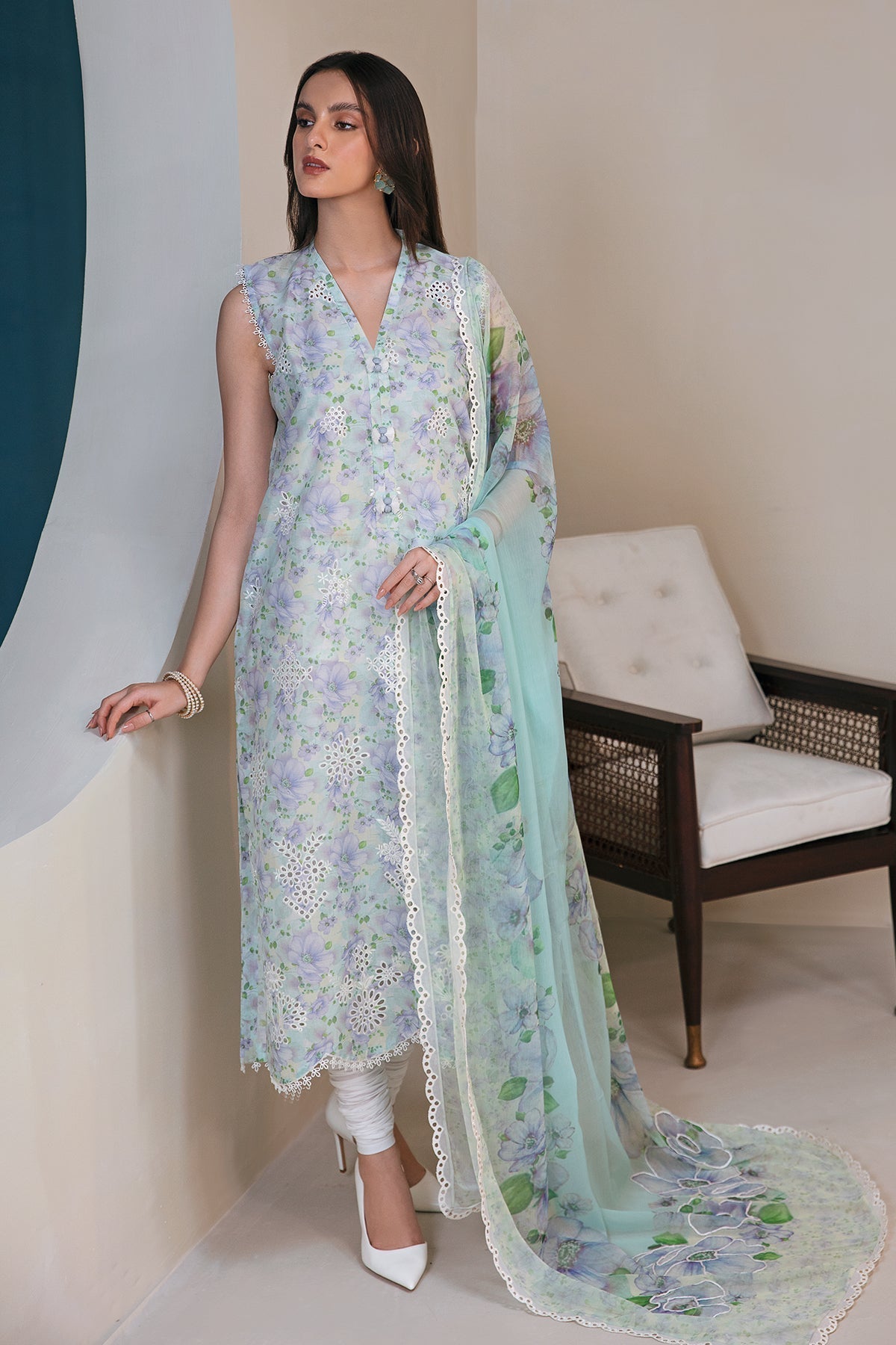 EMBROIDERED LAWN SF-357