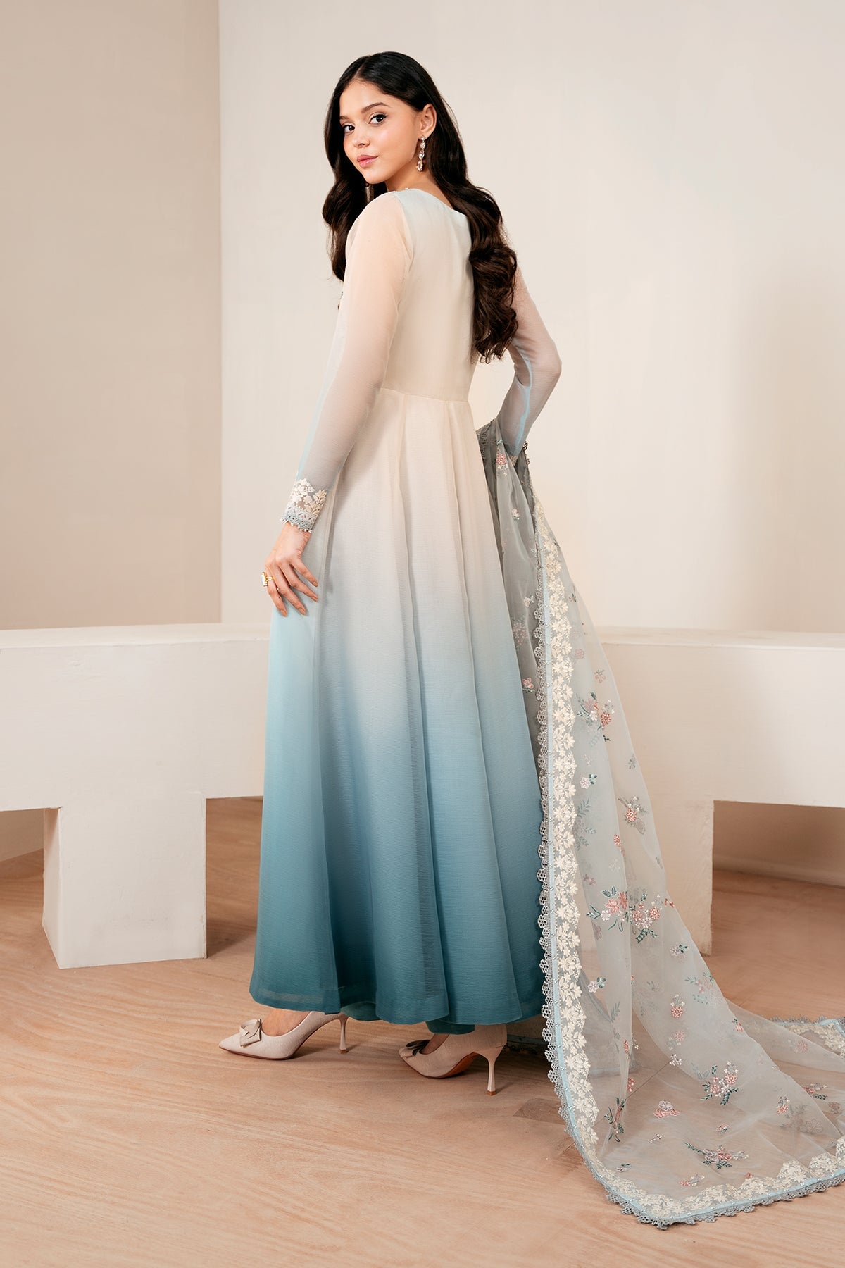 EMBROIDERED CHIFFON PR-1056