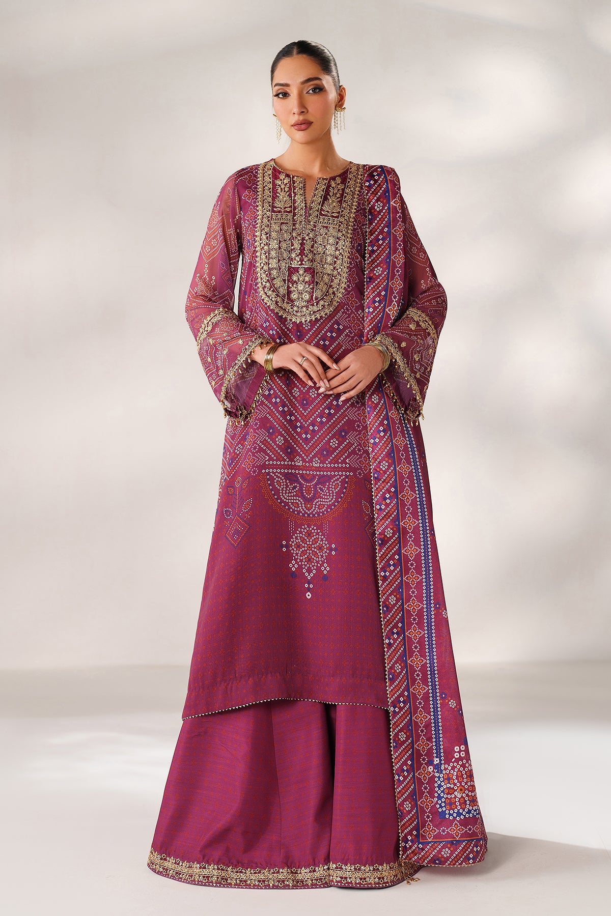 EMBROIDERED CHIFFON SF-4390