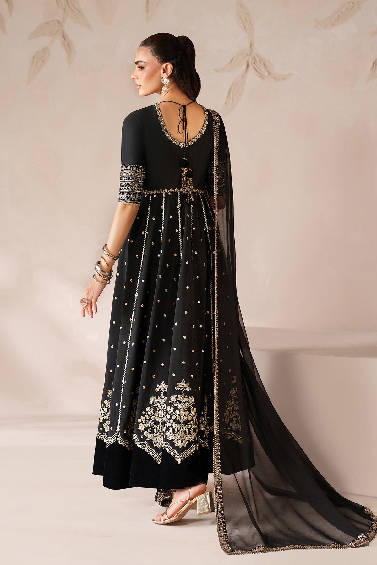 EMBROIDERED RAW SILK PR-1202