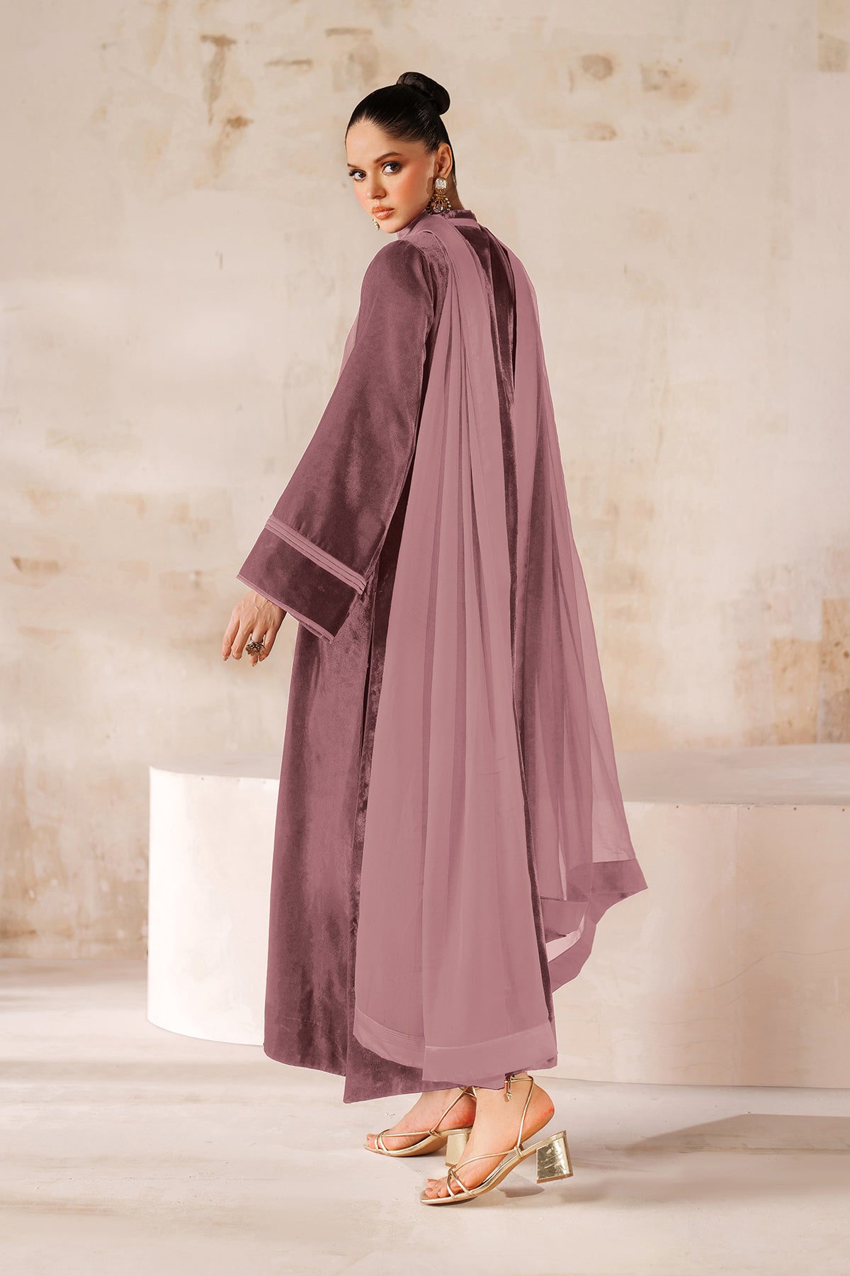 SOLID VELVET SUIT EN-1227