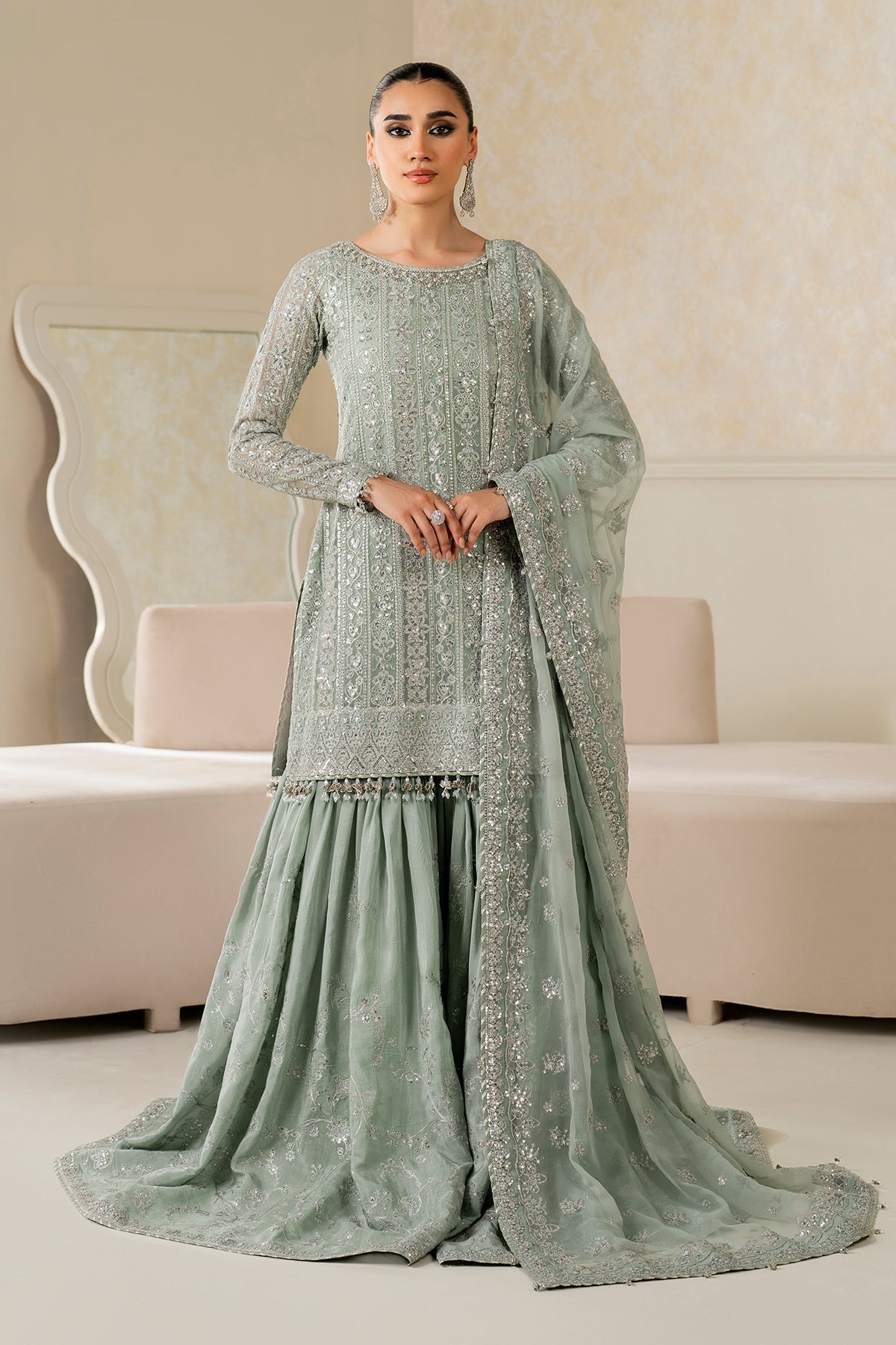 EMBROIDERED CHIFFON SF-4160