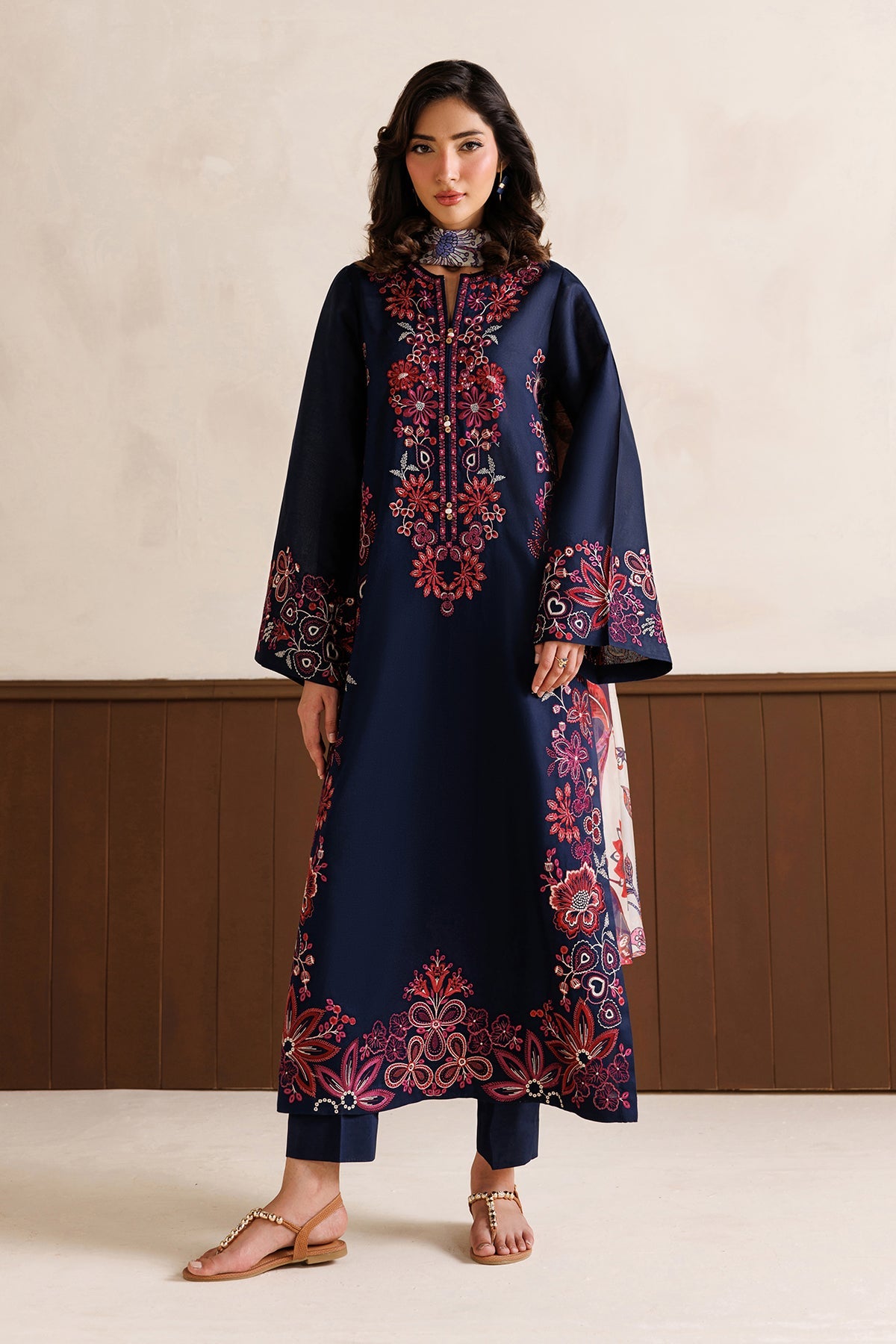 EMBROIDERED DOBBY LAWN PR-1337