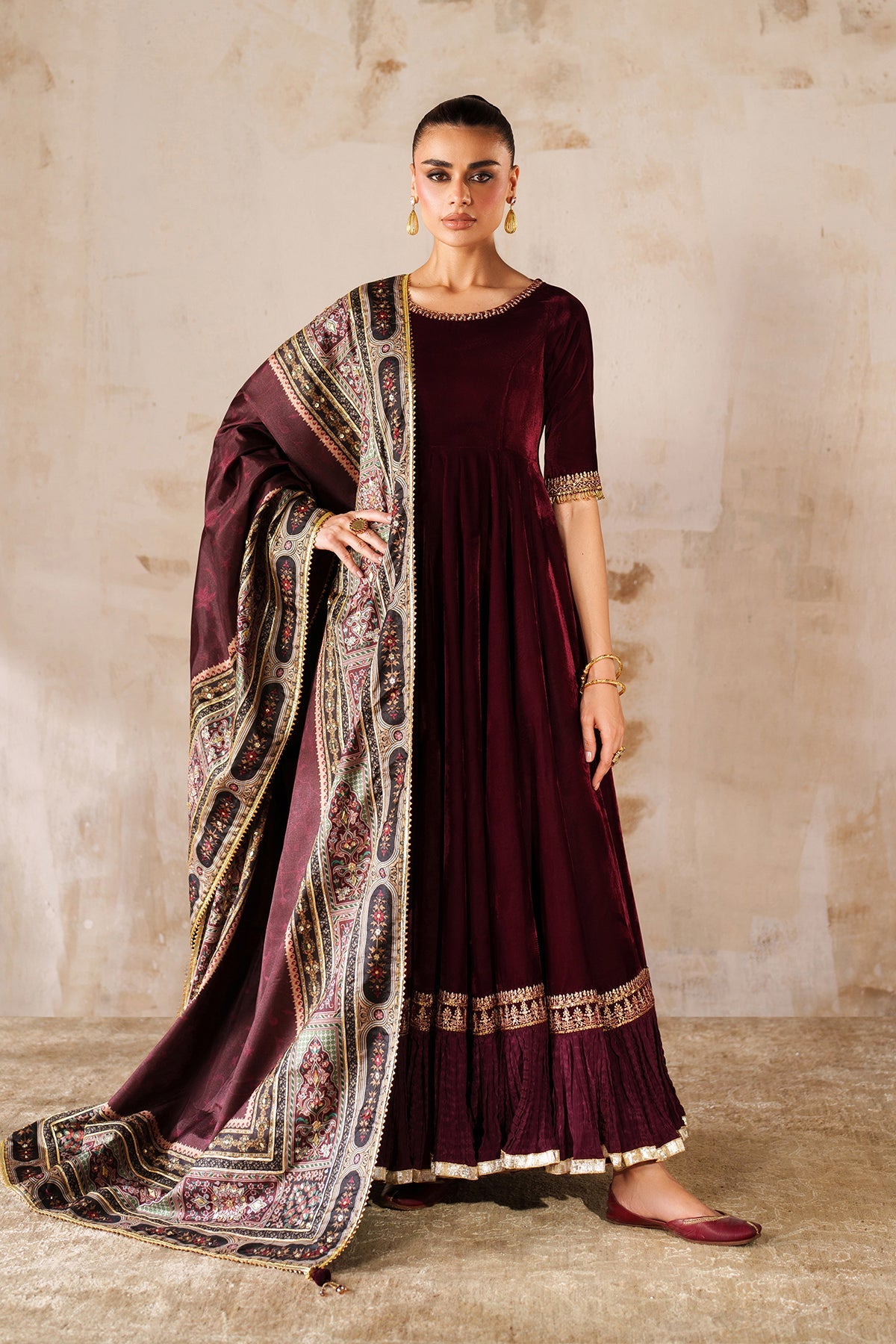 EMBROIDERED VELVET PR-1207