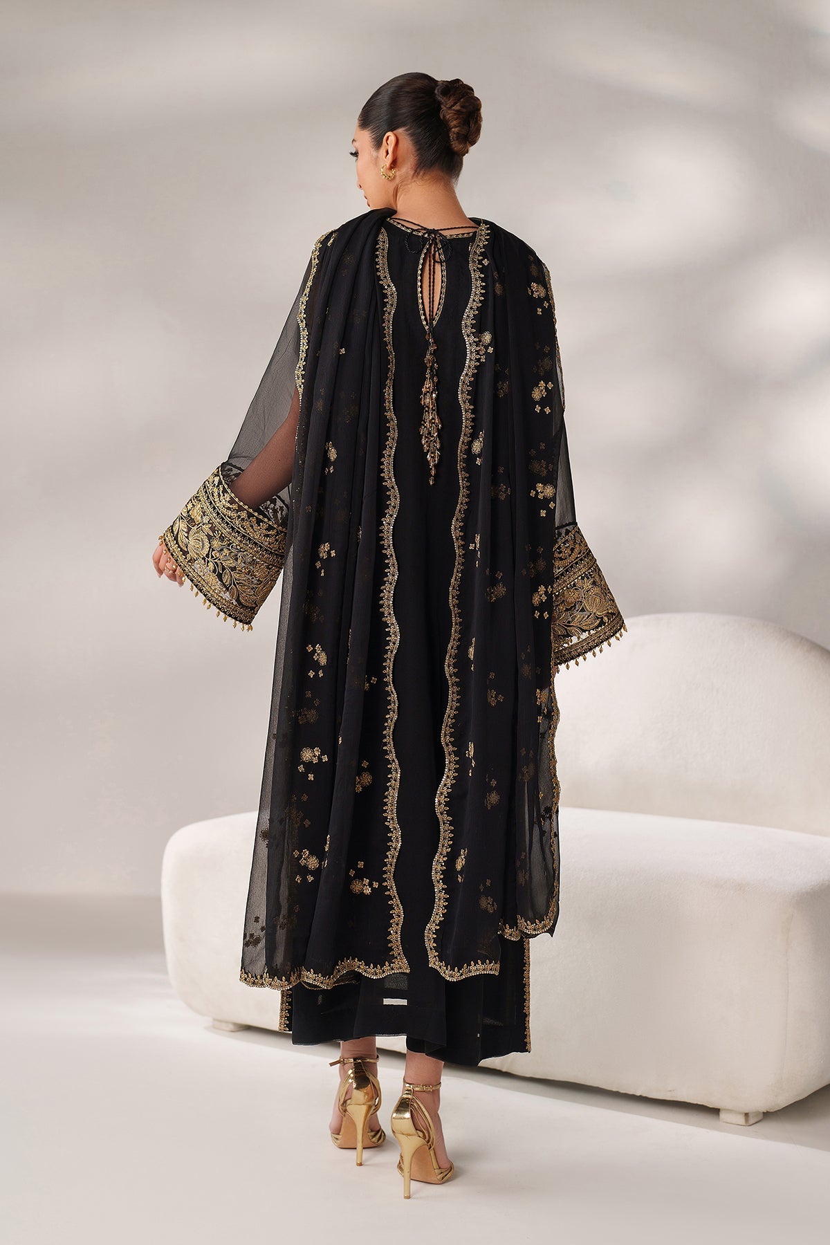 EMBROIDERED CHIFFON PR-1250