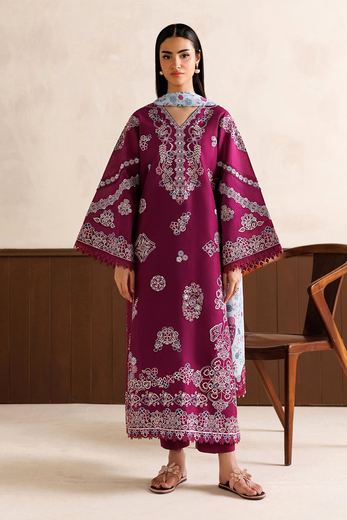 EMBROIDERED LAWN SF-4474
