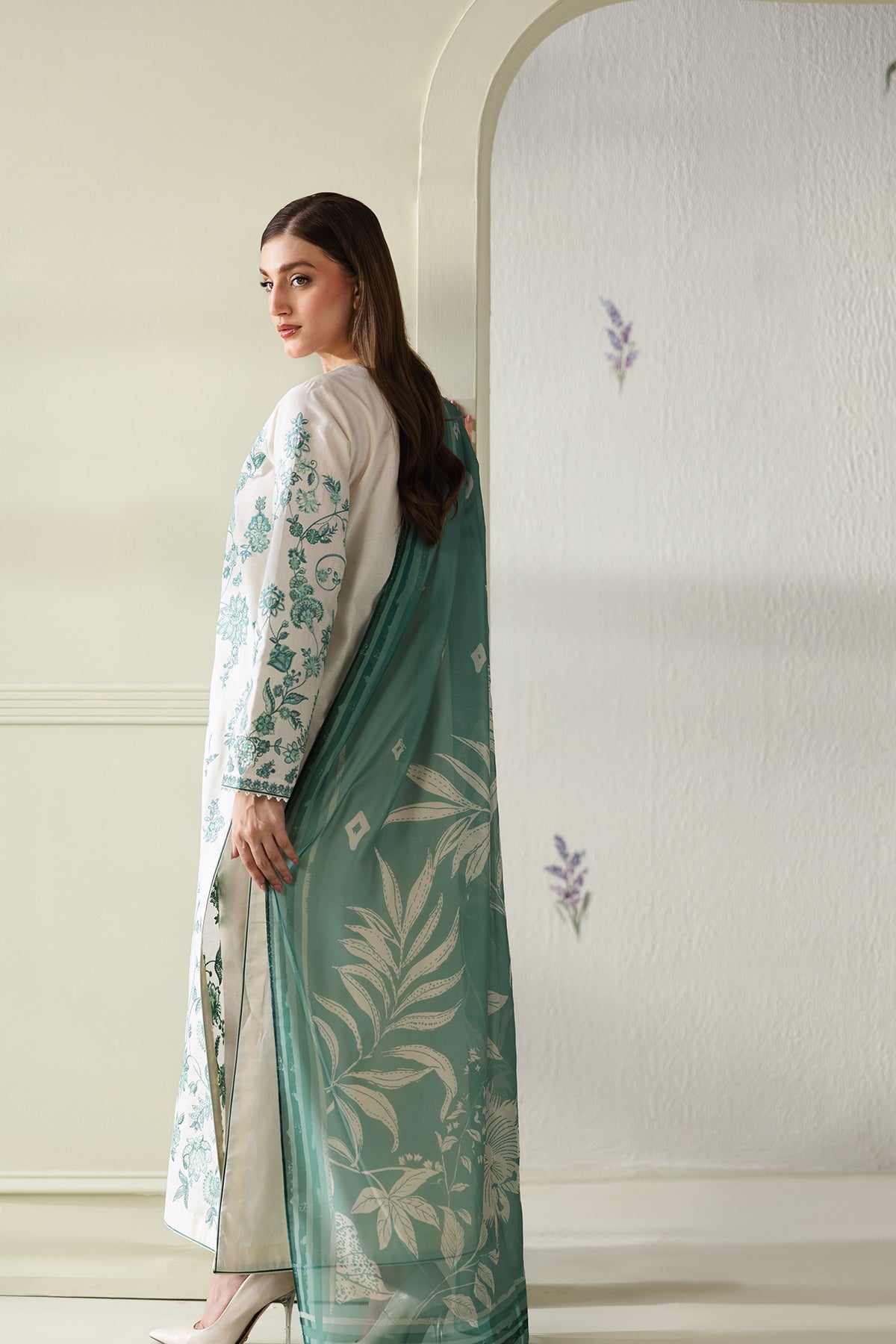 EMBROIDERED JACQUARD LAWN SF-4430