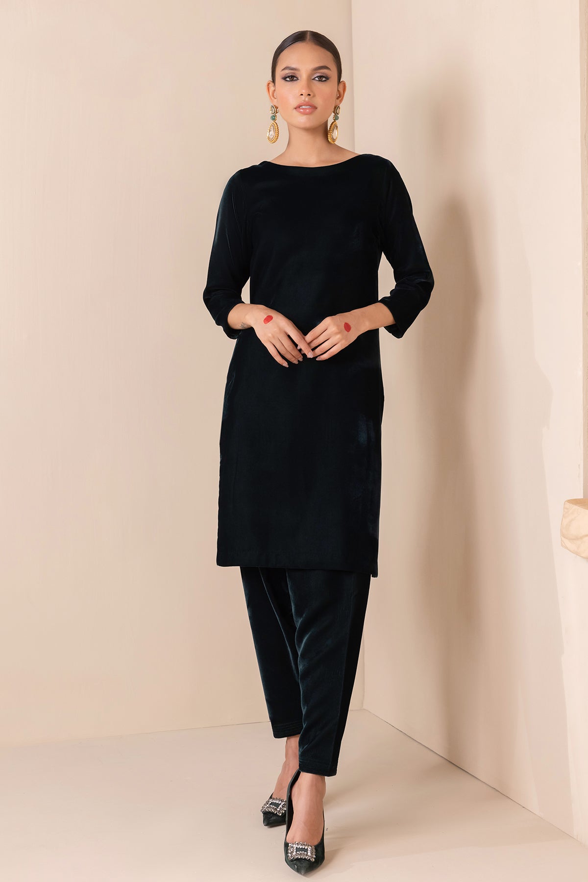 SOLID VELVET SUIT PR-852