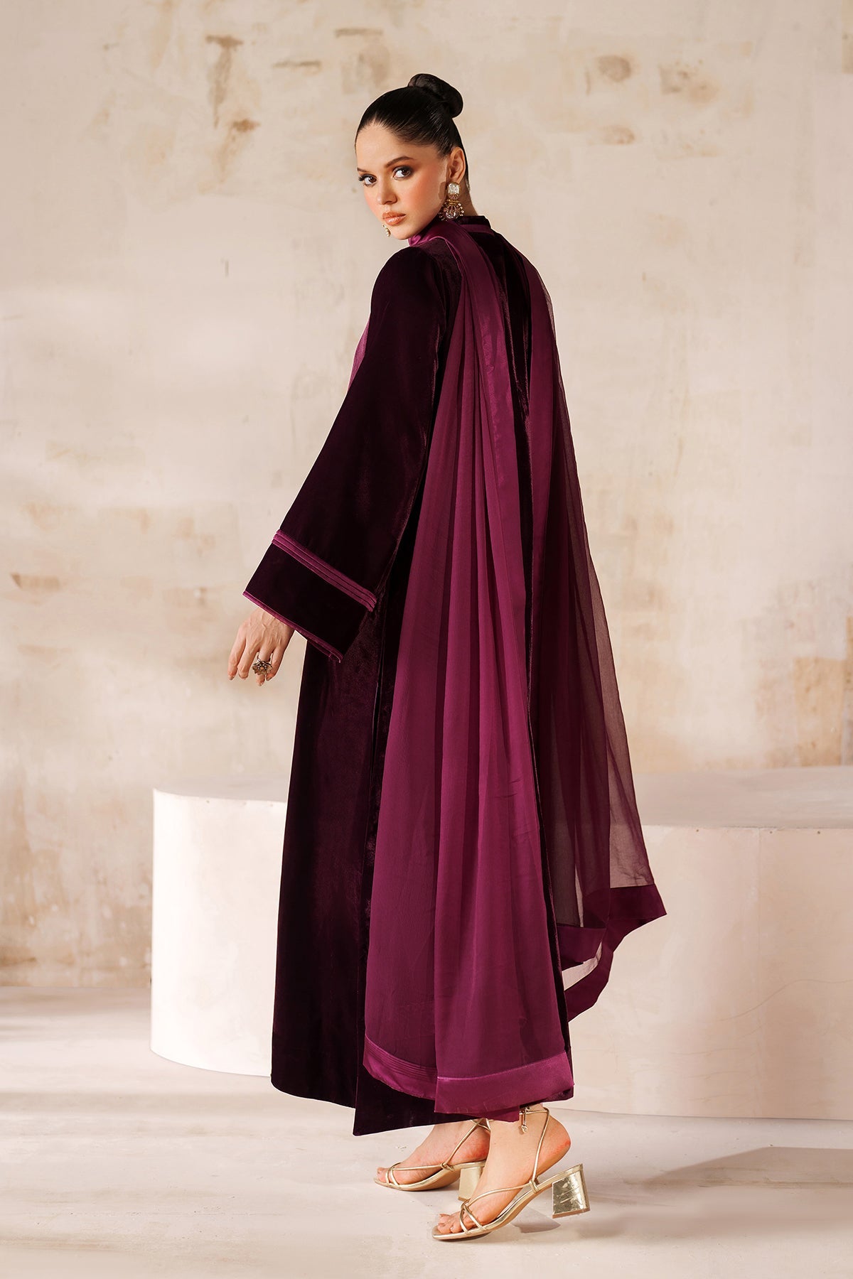 SOLID VELVET SUIT EN-1215