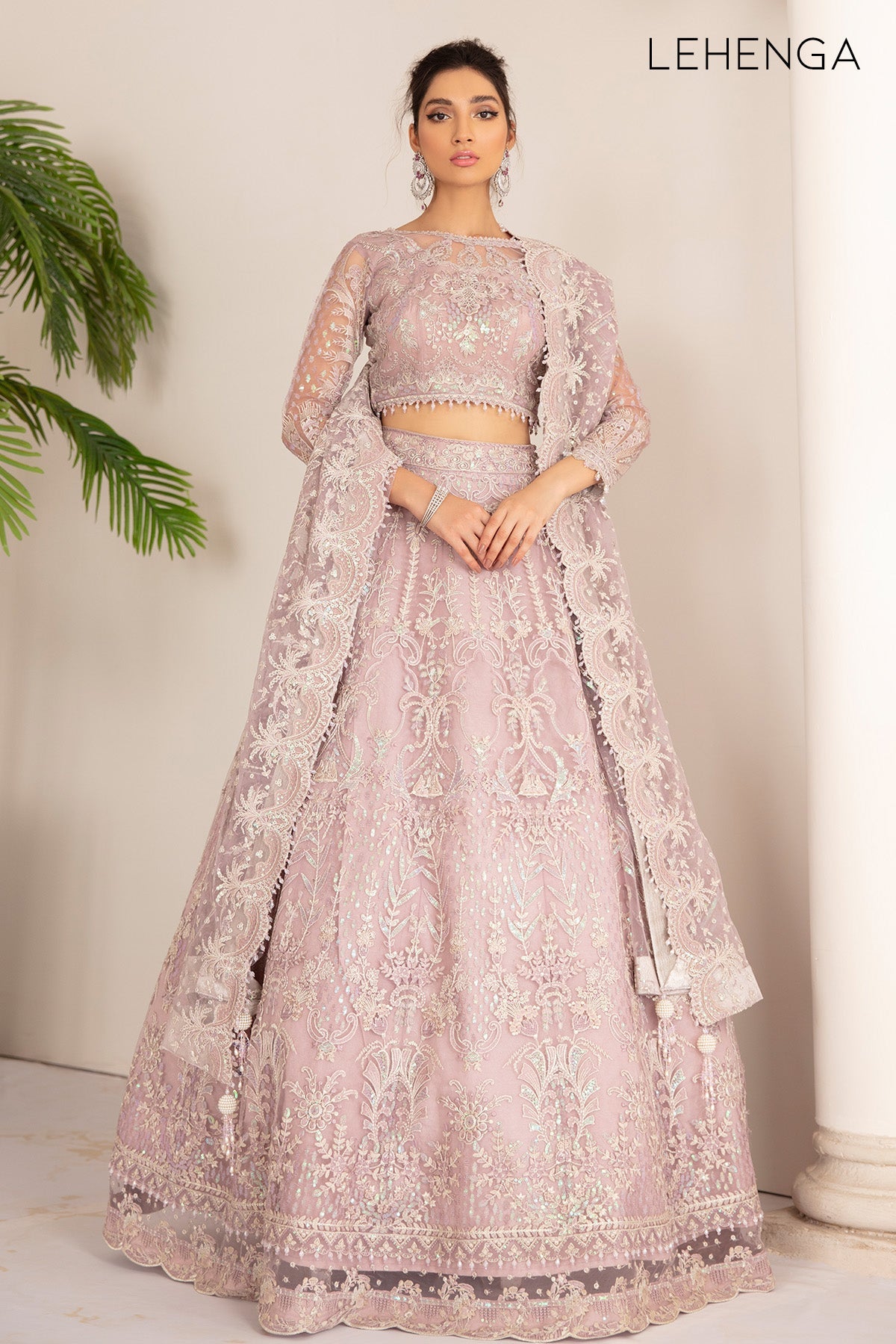 EMBROIDERED NET CH08-01 STITCHED