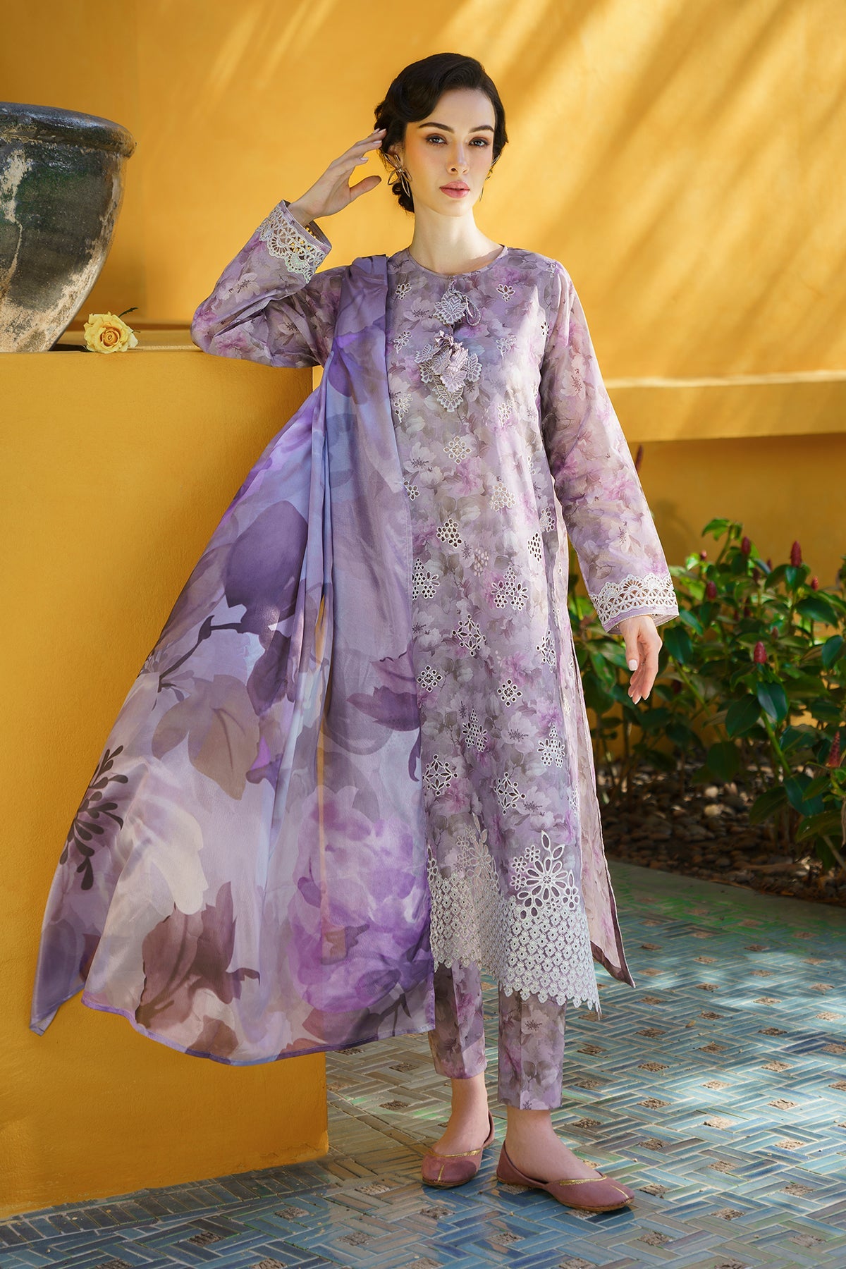 sachin and babi light blue dress Blue Embroidered Floral Prom Dress Gradient Blue Floral Applique Prom  Dresses V-Neck A-Line Evening
