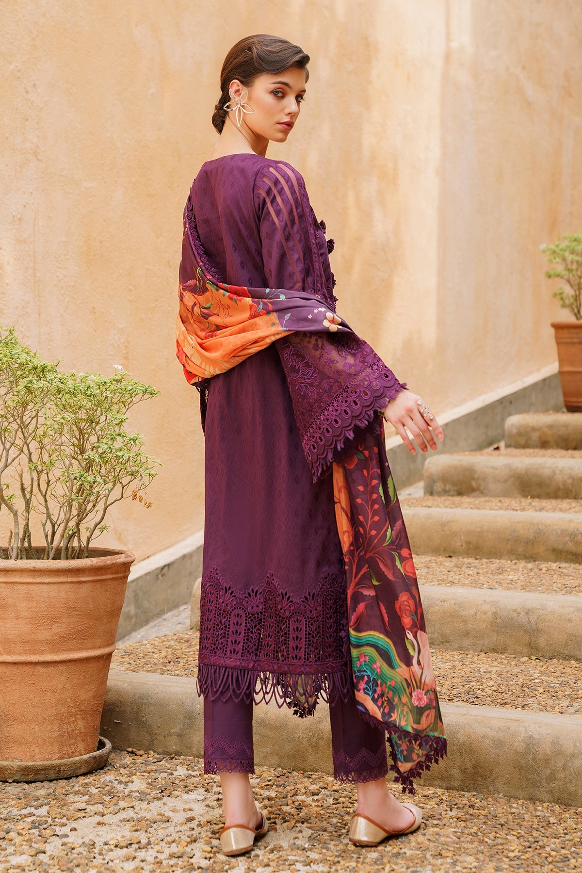 EMBROIDERED JACQUARD LAWN SL12-D04