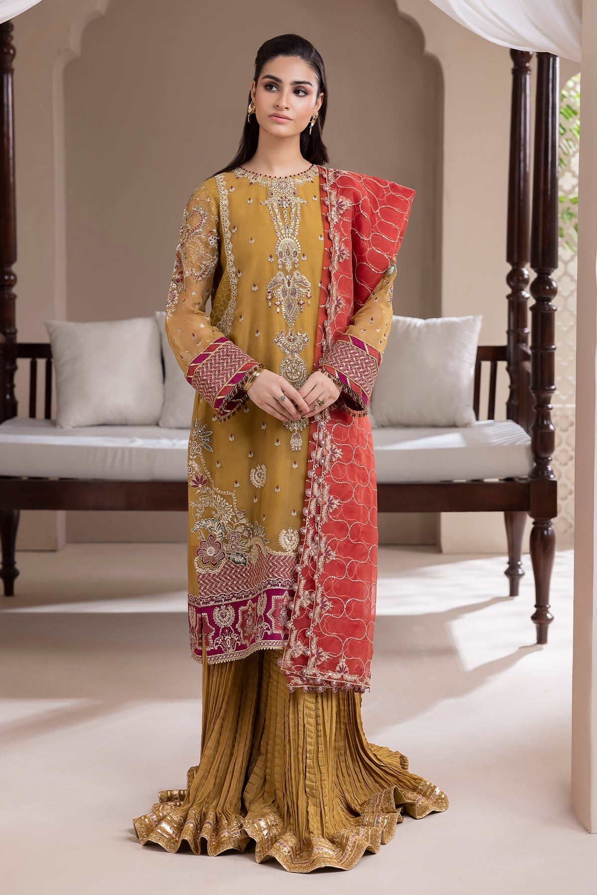 EMBROIDERED CHIFFON SF-411