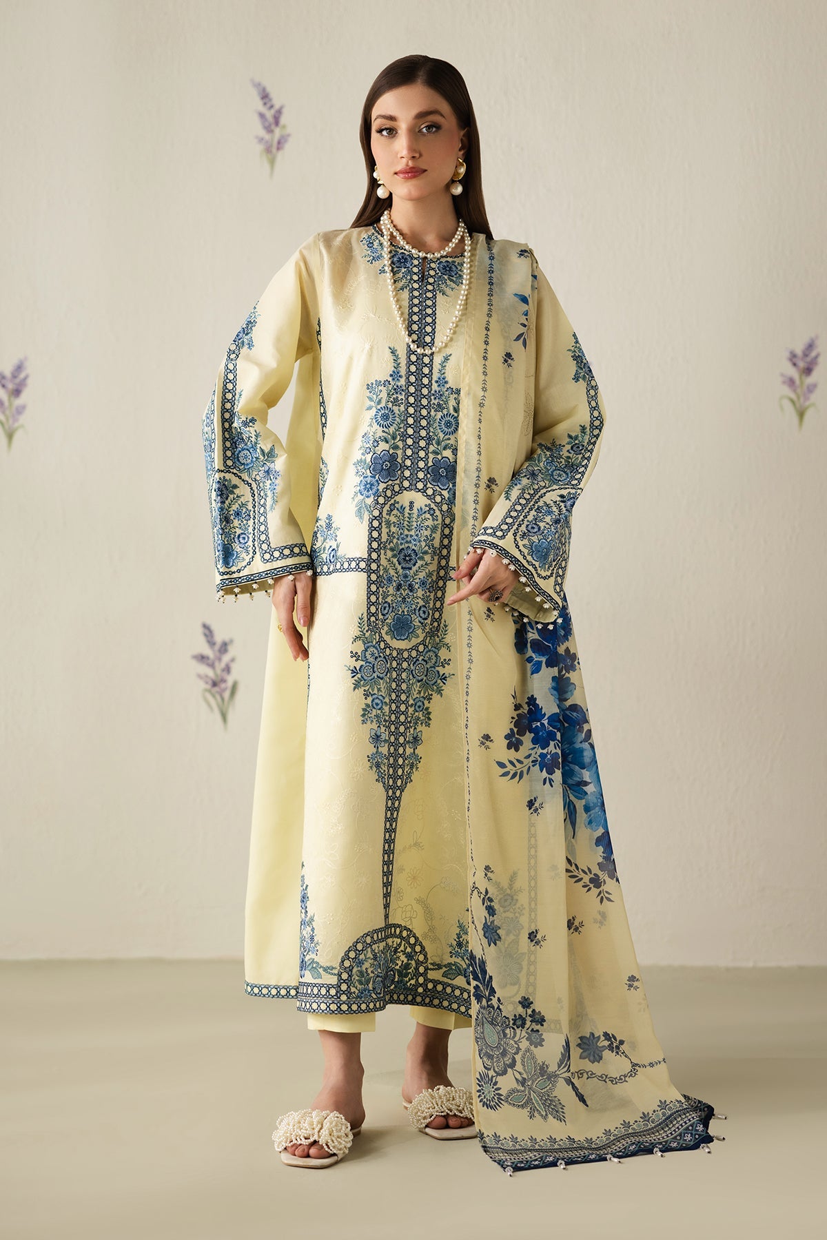 EMBROIDERED LAWN SF-4432