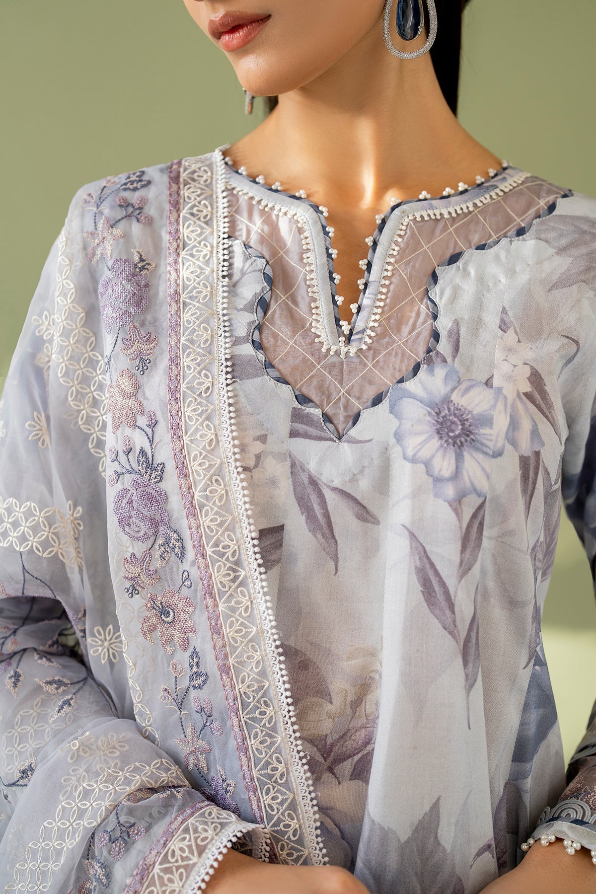 EMBROIDERED LAWN SF-4173