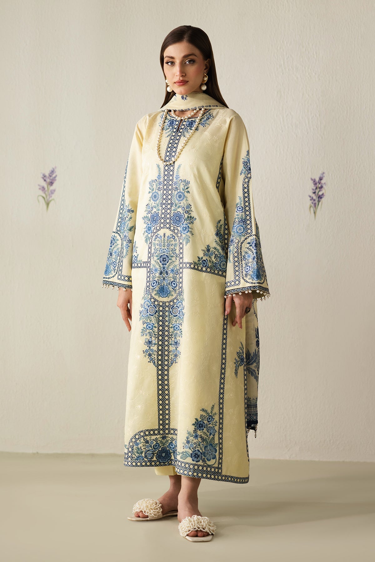 EMBROIDERED LAWN SF-4432